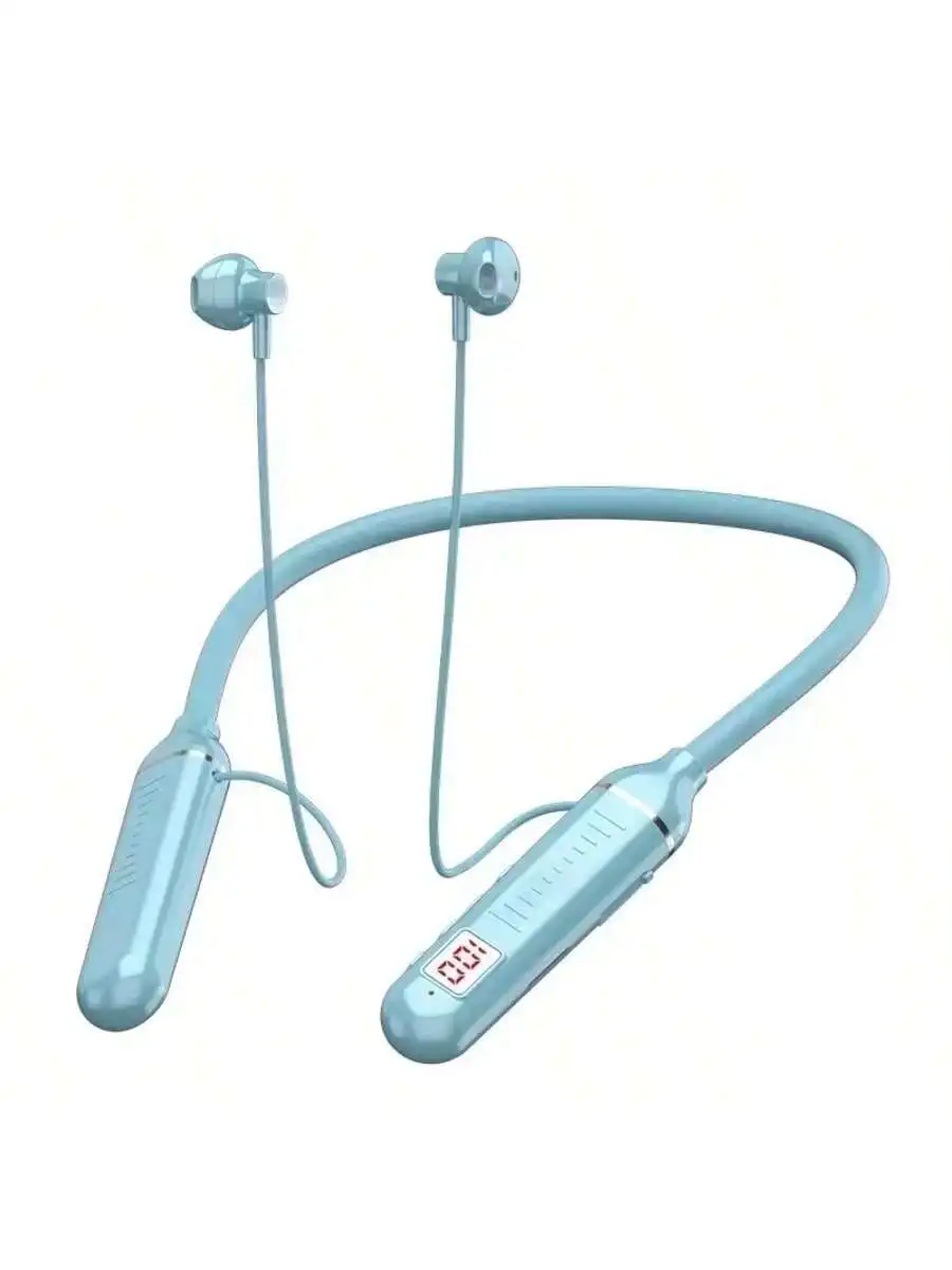 Wireless Bluetooth Neckband Headphones with LED Display – view 9
