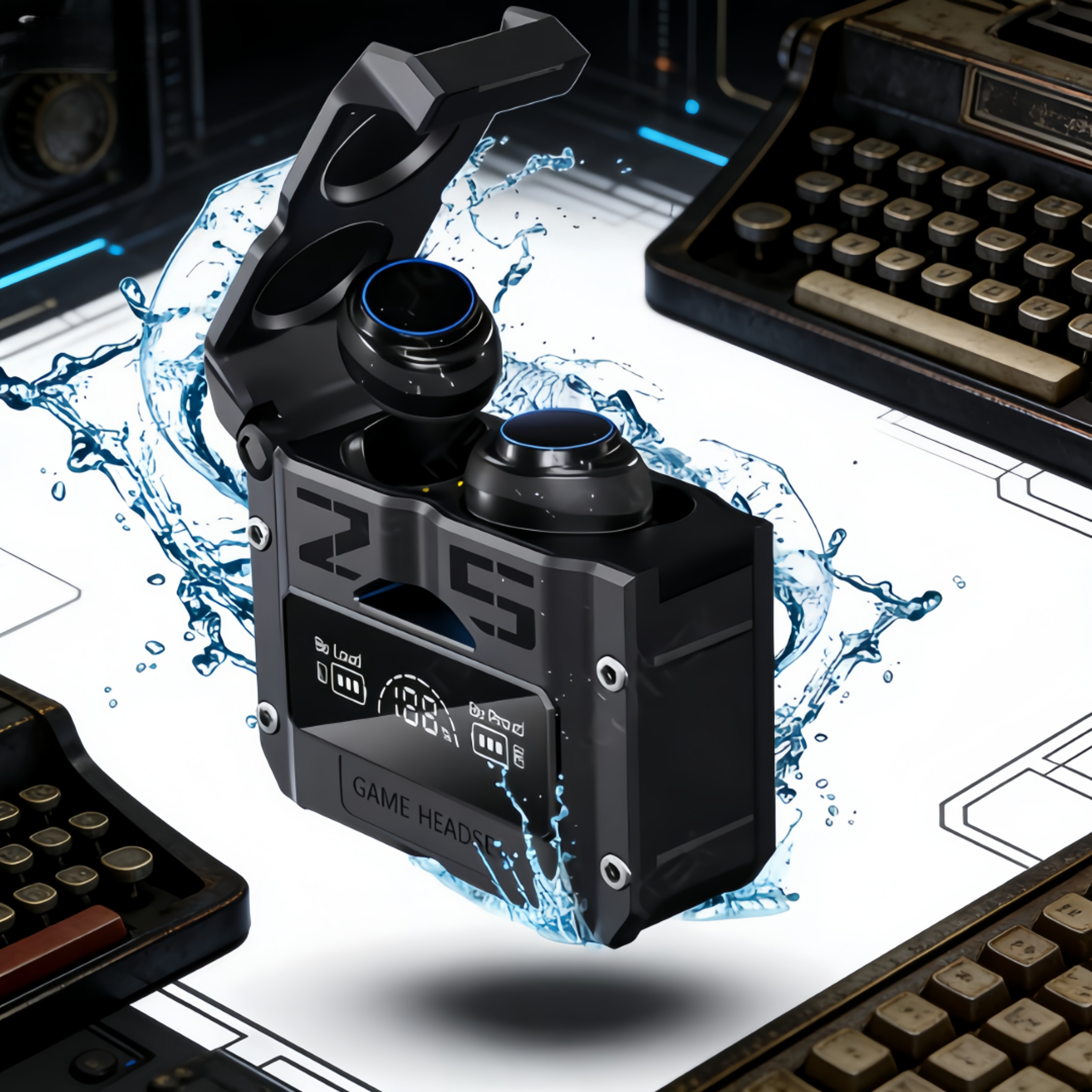 TWS Wireless Earbuds with Touch Control HiFi Stereo Waterproof Sports Headset – view 1