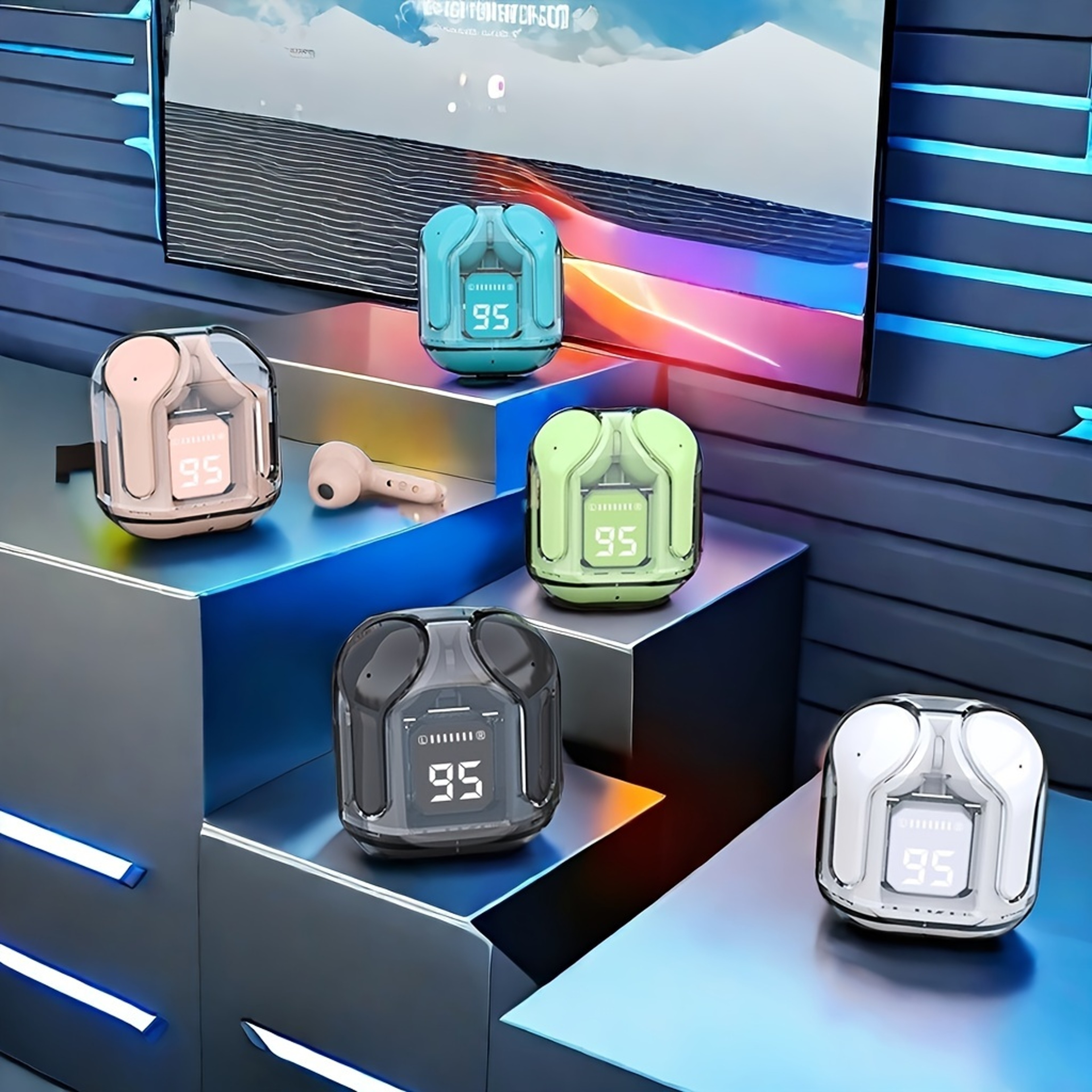Pulse Audio Clarity Clear Transparent TWS Earbuds – view 1