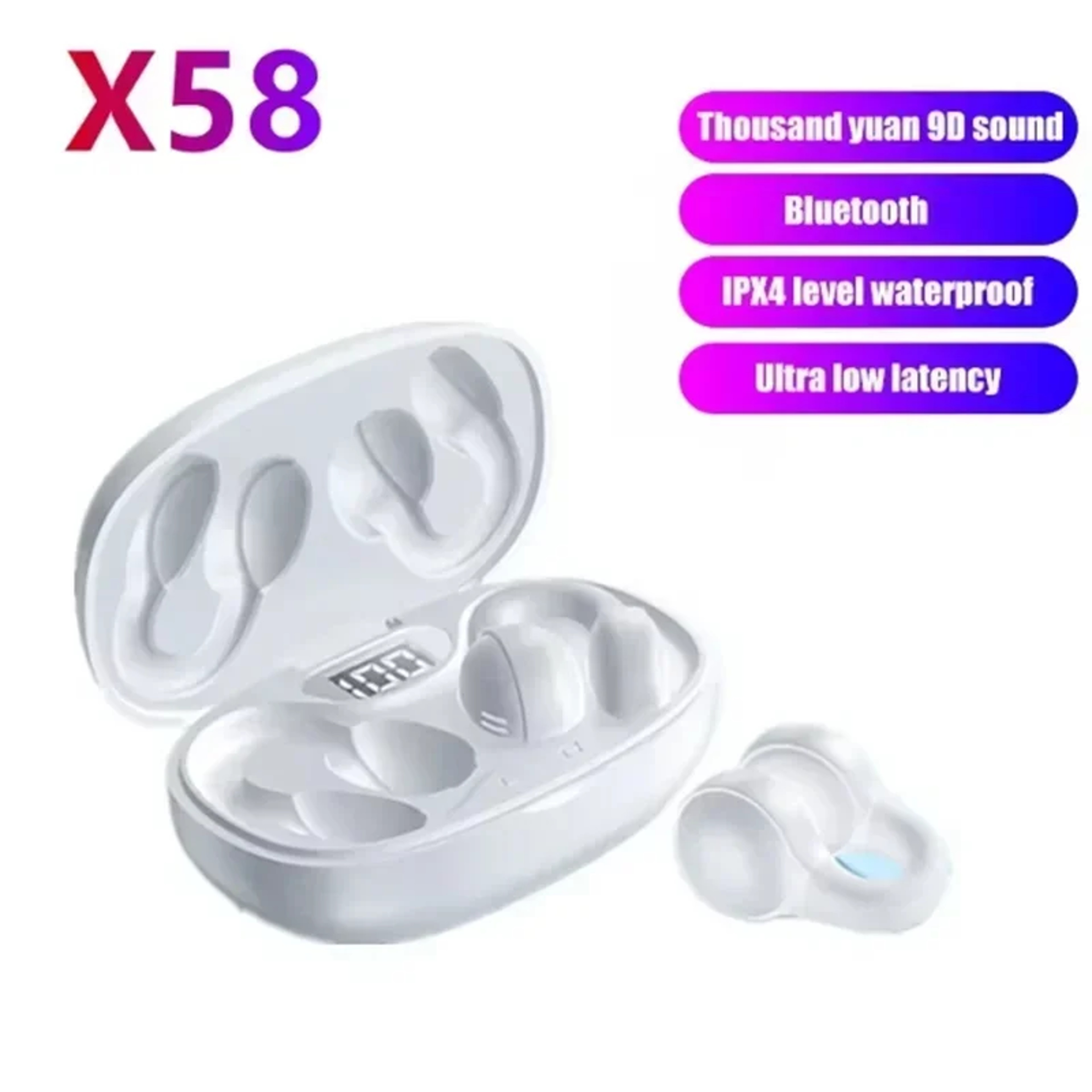 AeroStream Pro LED Display Wireless Earbuds with Noise Cancellation – view 2