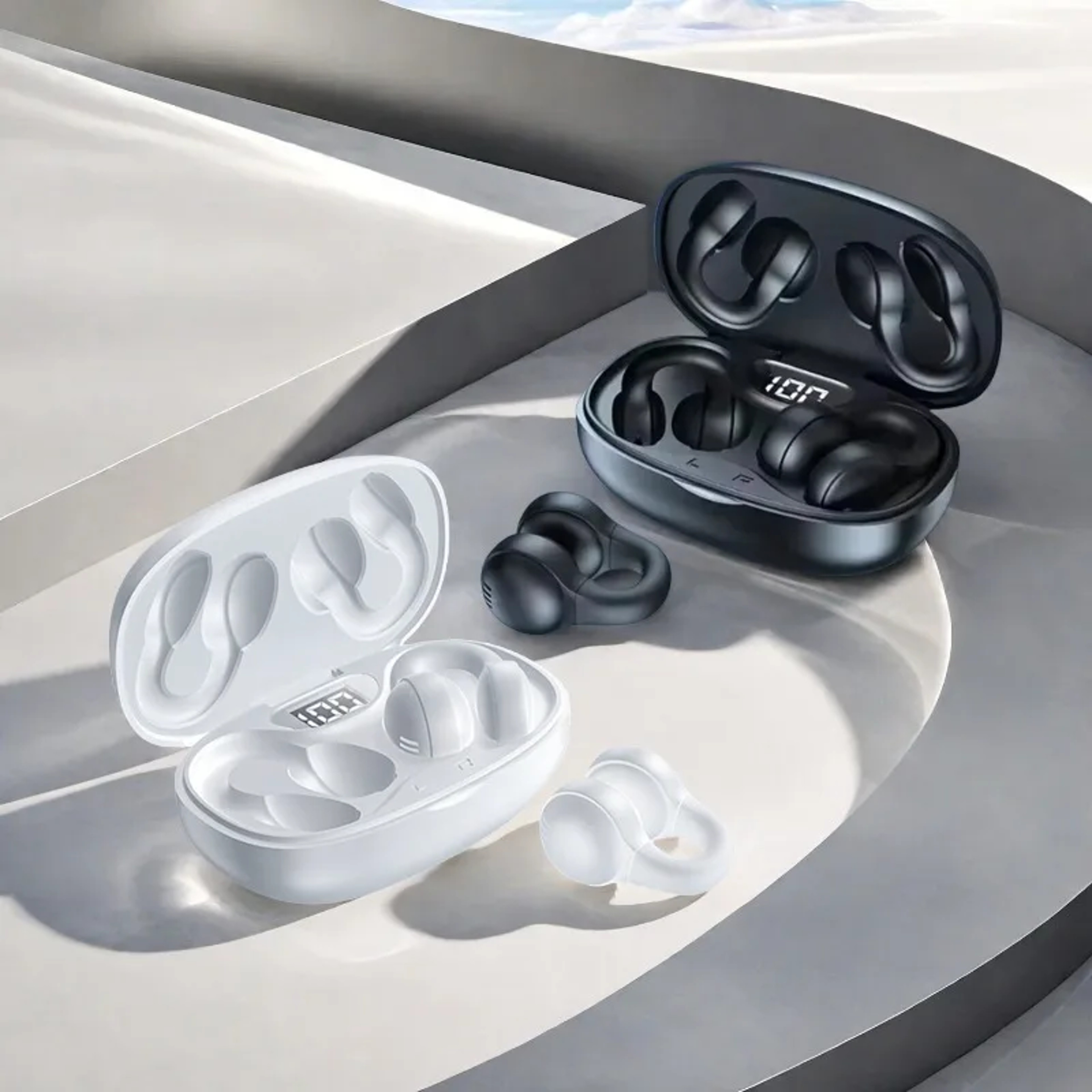 Noise Reduction Wireless Earbuds with LED Power Display and Touch Control – view 2