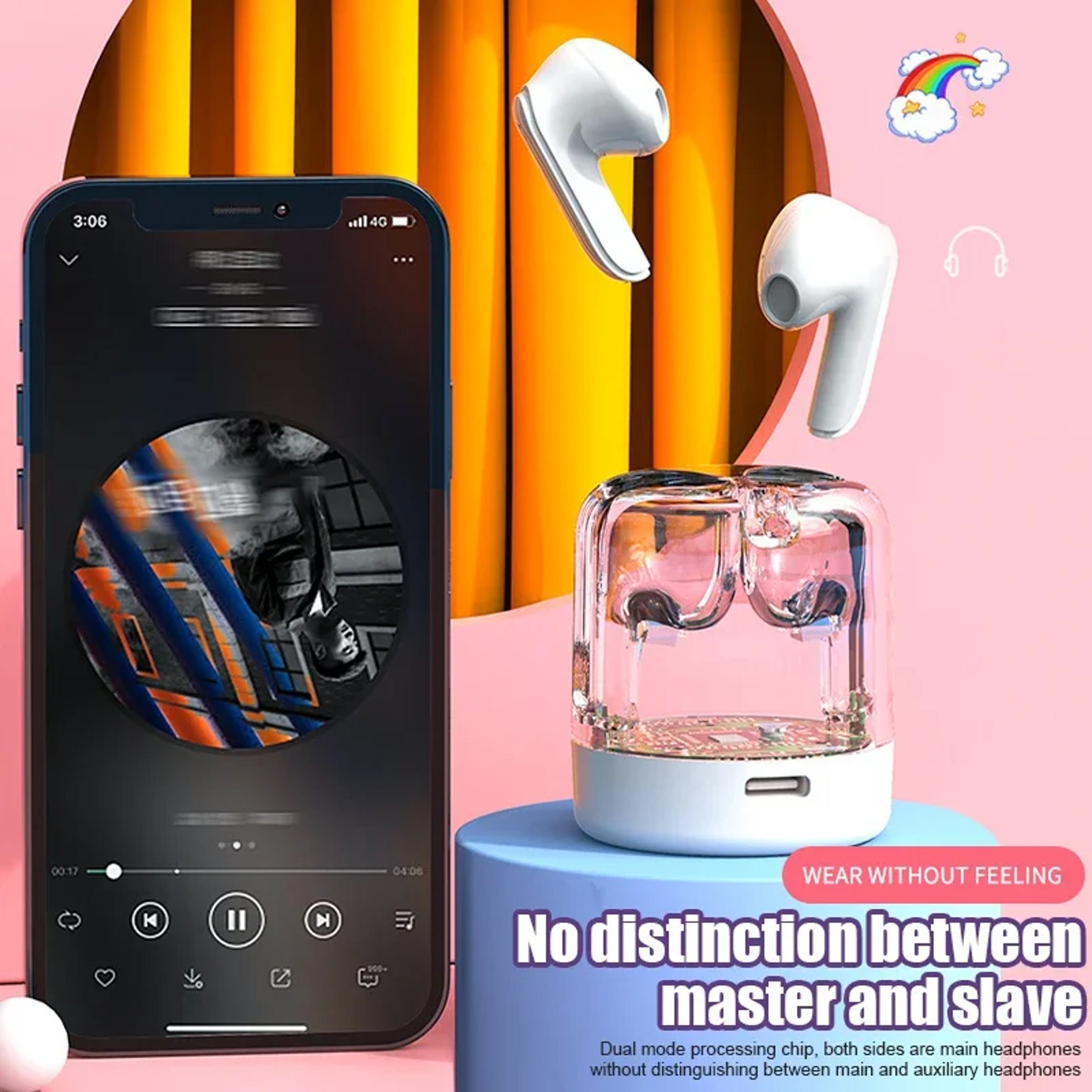 Premium Bluetooth Waterproof Wireless Earbuds with Noise Cancelling & Deep Bass – view 6