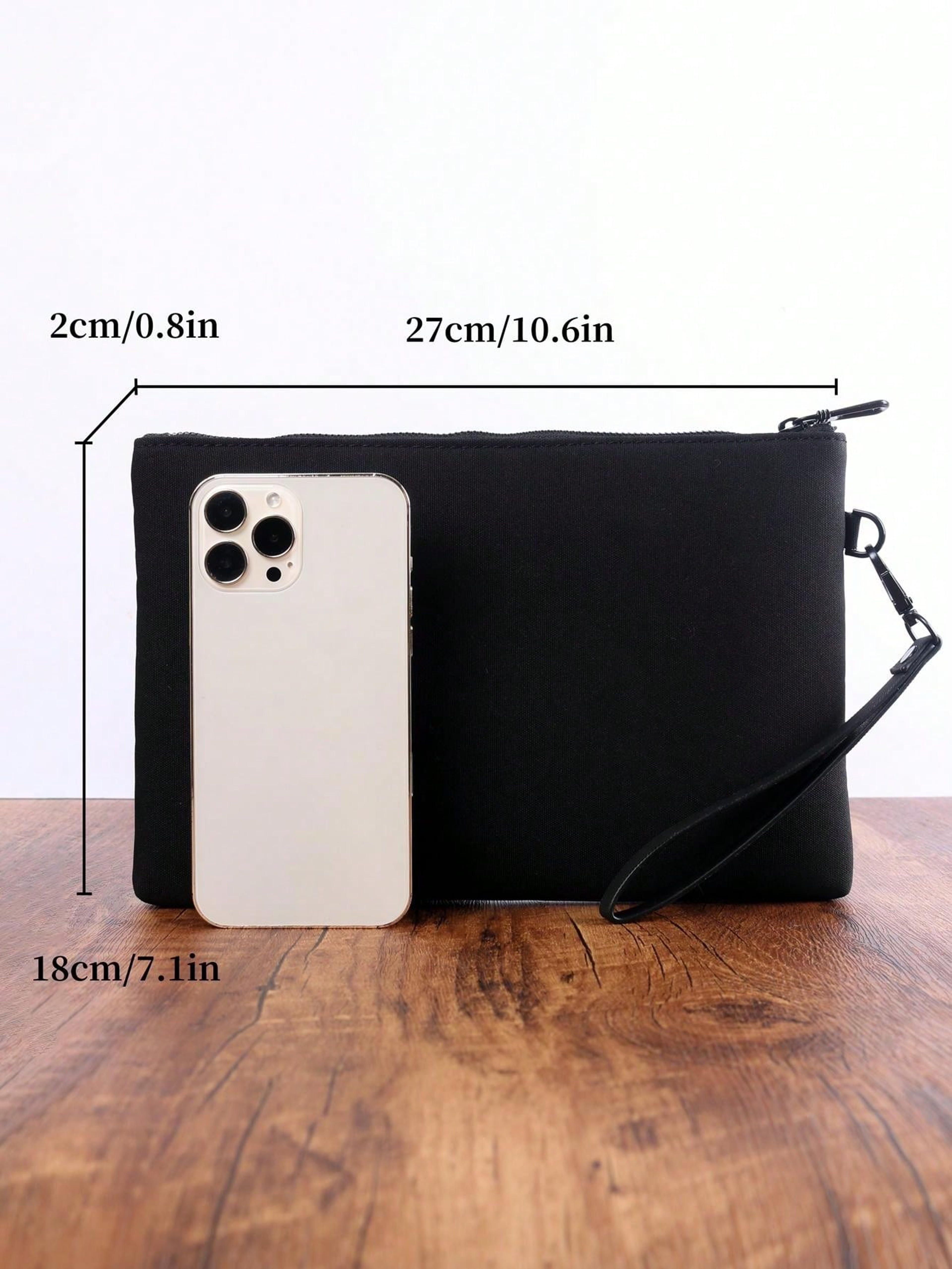 Sleek Mens Clutch Bag Portable Phone Wristlet Bag for Everyday Business and Casual Carry – view 2