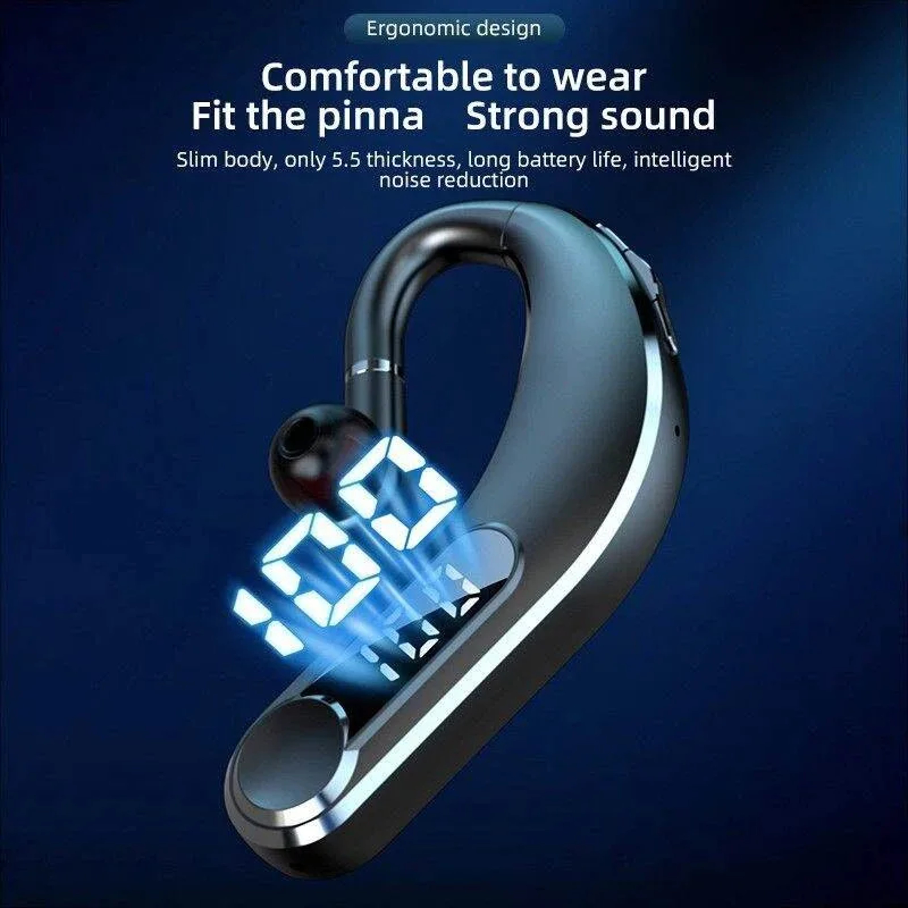 Premium Wireless Bluetooth Headphones with Microphone Noise Cancelling Handsfree Headset – view 4