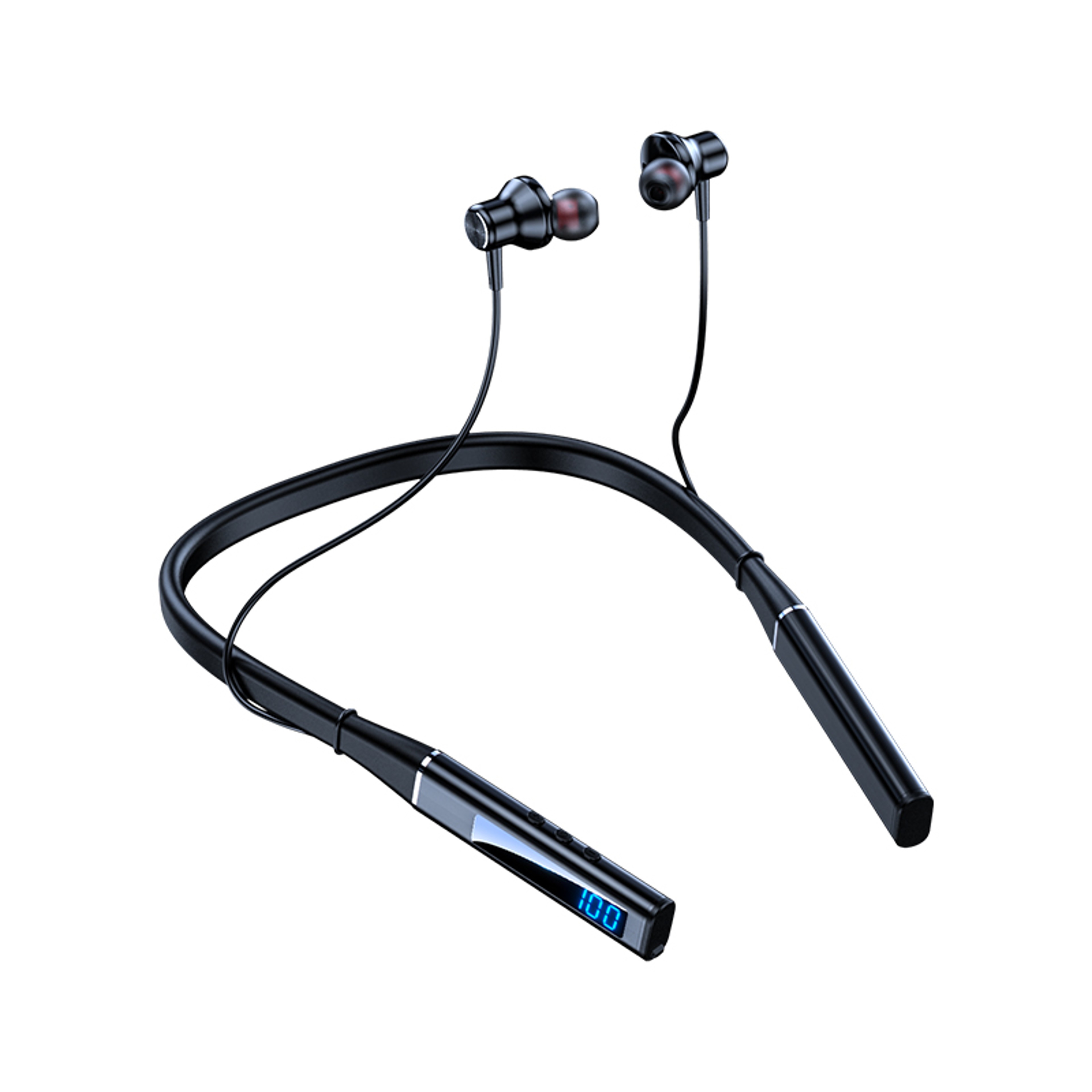 Wireless Bluetooth Neckband Headphones With Microphone  SD Card Playback 7