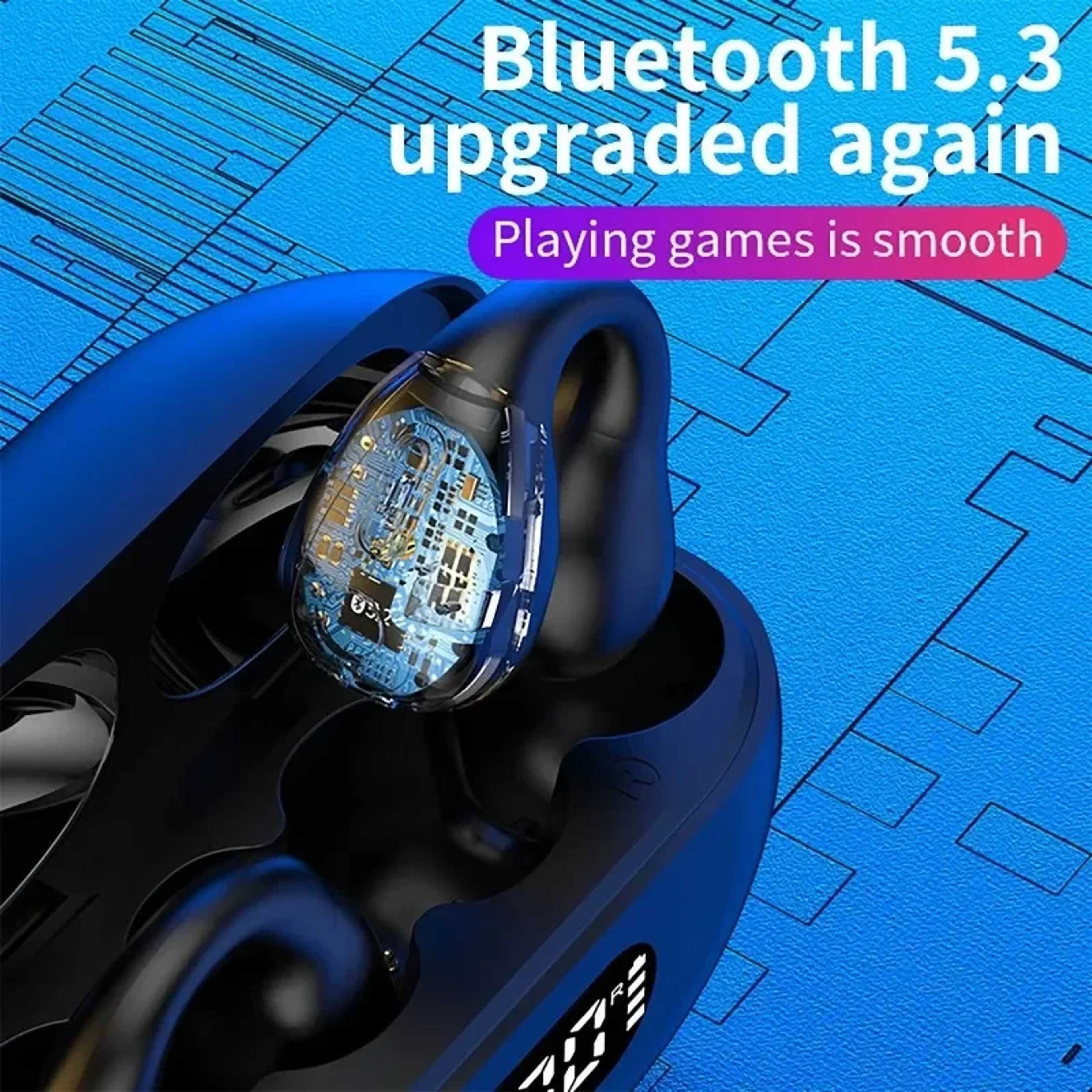 Open Ear Wireless Bone Conduction Earclips Bluetooth Sports Earbuds – view 4