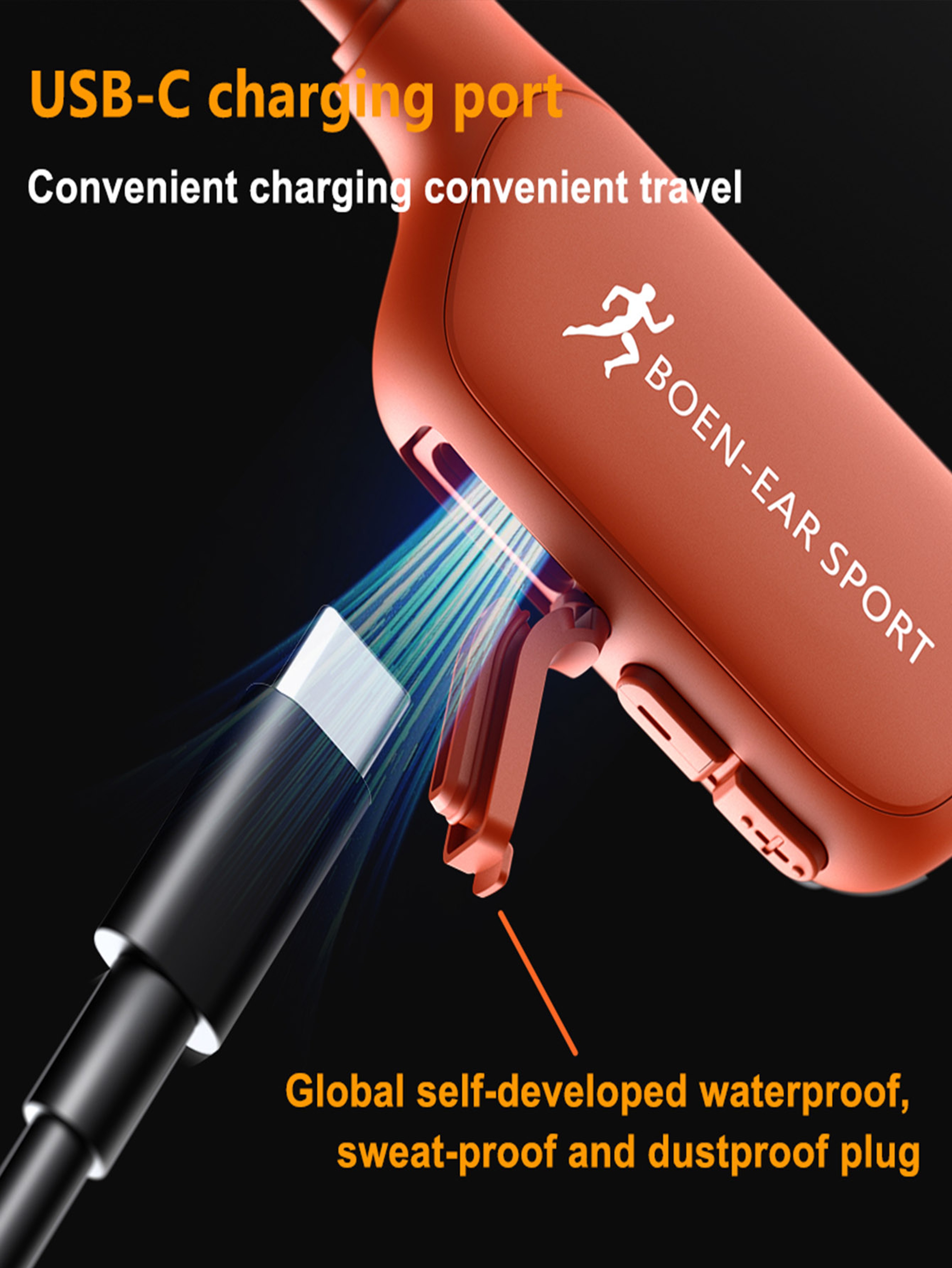 Open Ear Bone Conduction Sports Headphones with ENC Noise Cancellation – view 5