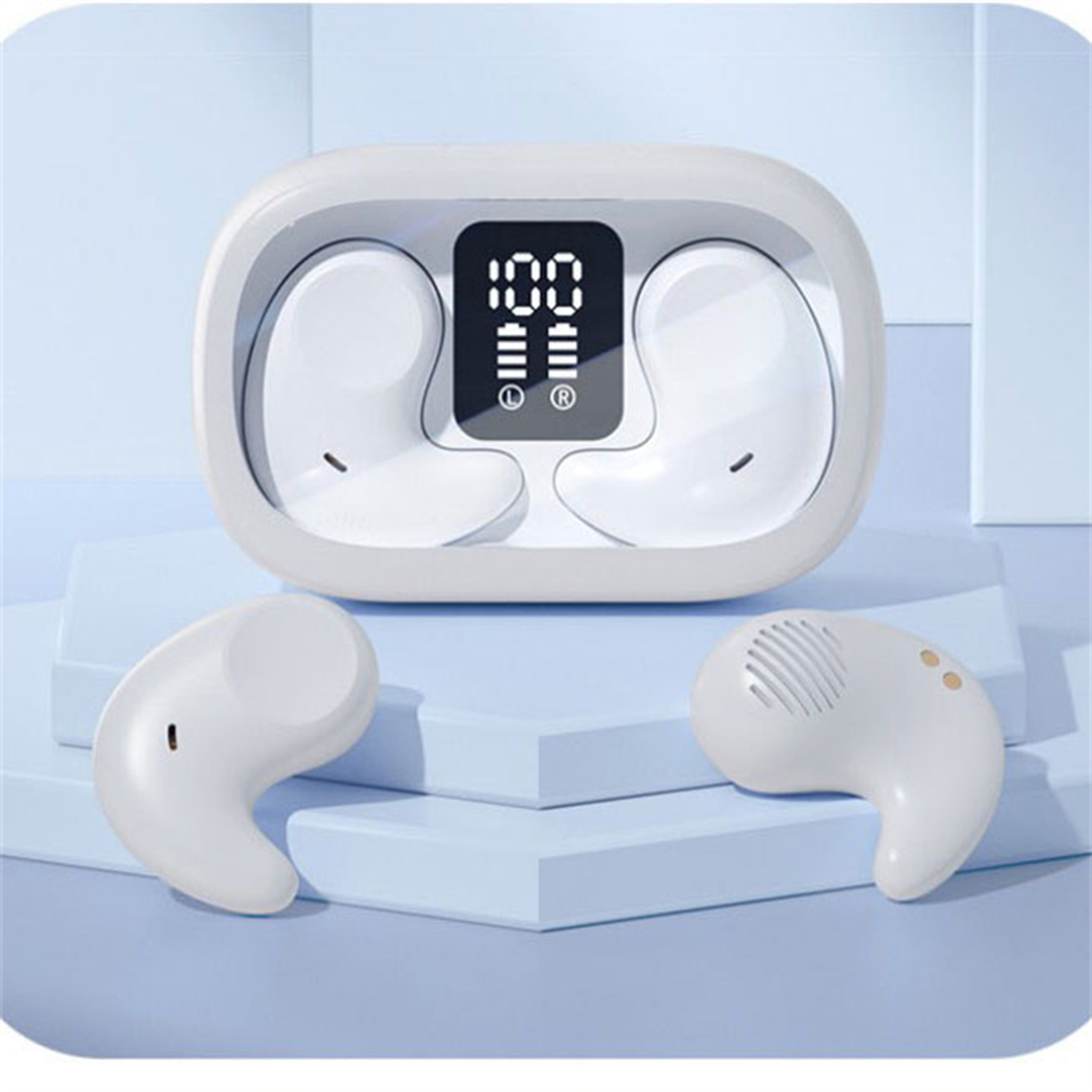 Wireless LED Display TWS Bluetooth Earbuds With Mic  Hi Fi Sound 5