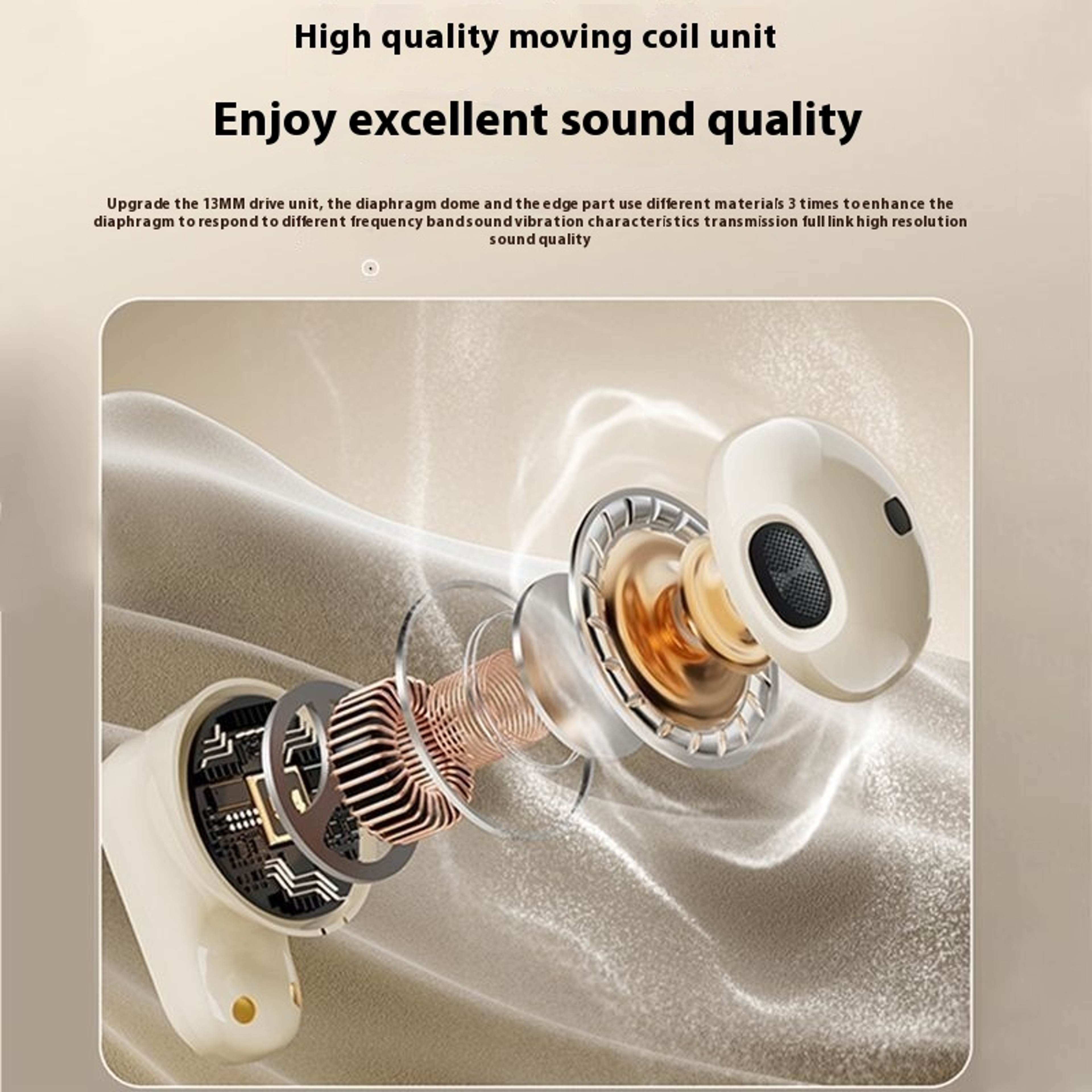 Premium True Wireless Bluetooth Earbuds Noise Cancelling Earphones With Mic For IPhone 2