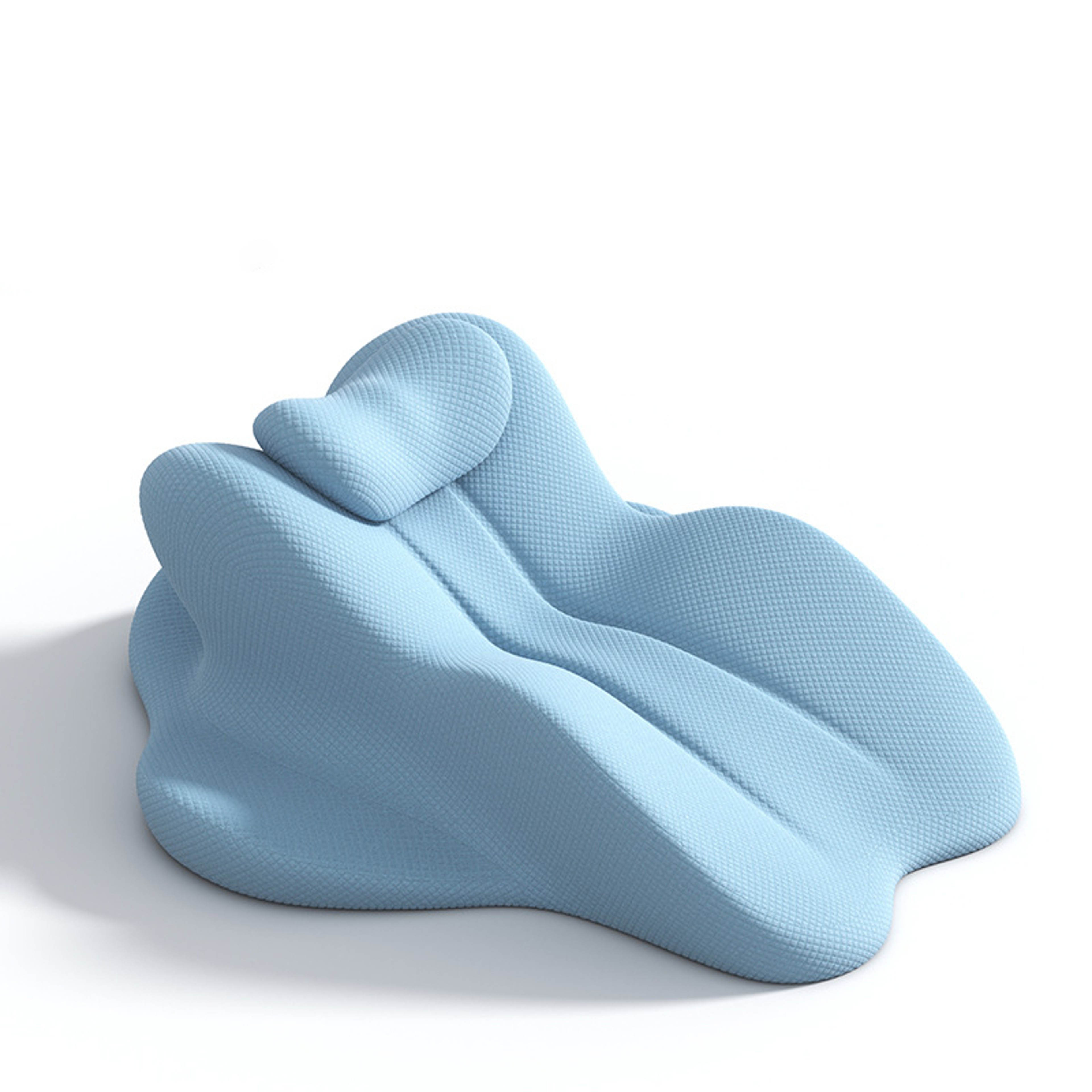 Ergonomic Memory Foam Wedge Pillow for Bed Back & Neck Support Bed Wedge Reading Pillow – view 8