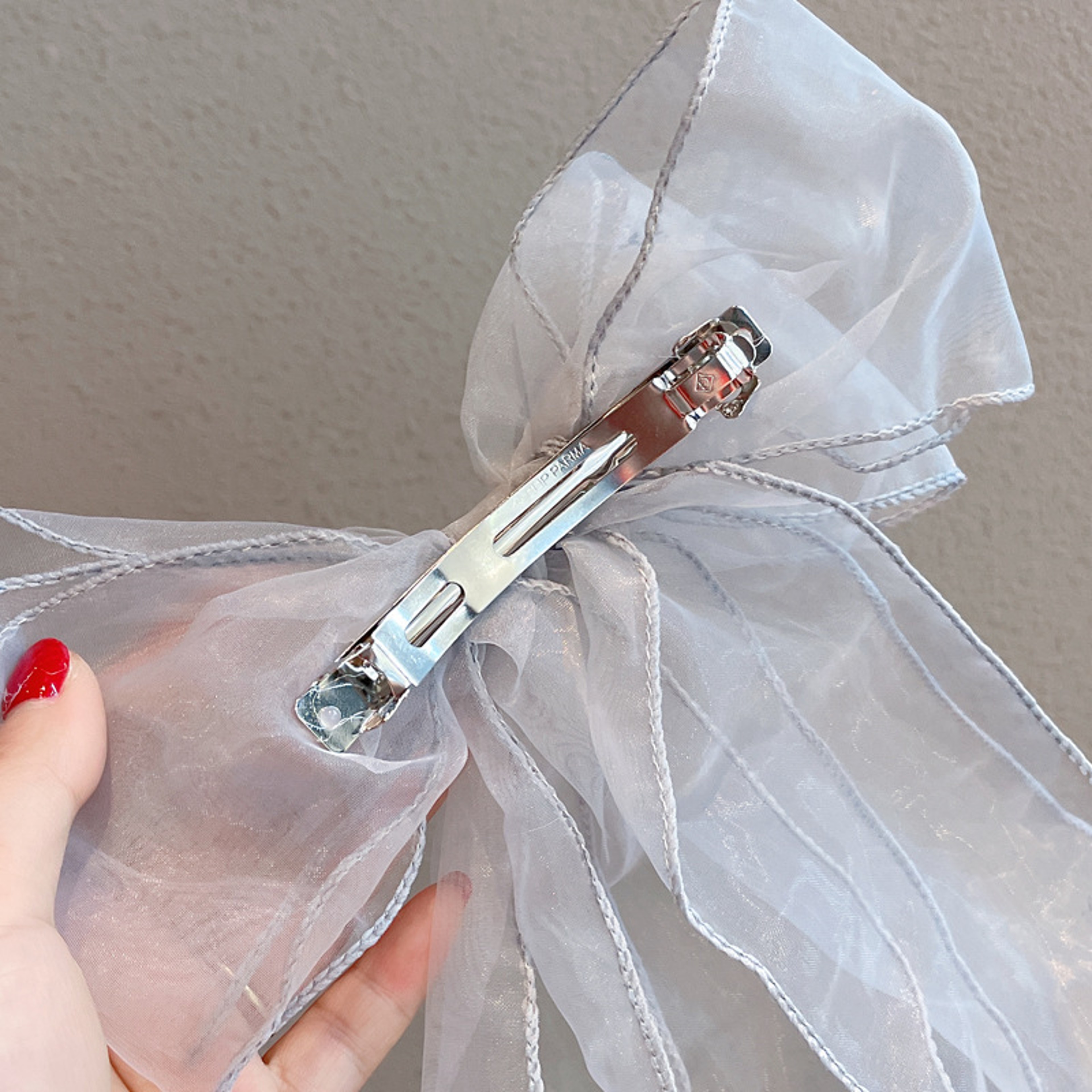 Elegant Double Layer Organza Bow Hairpin For Women  Girls Sweet Spring Hair Clip 1
