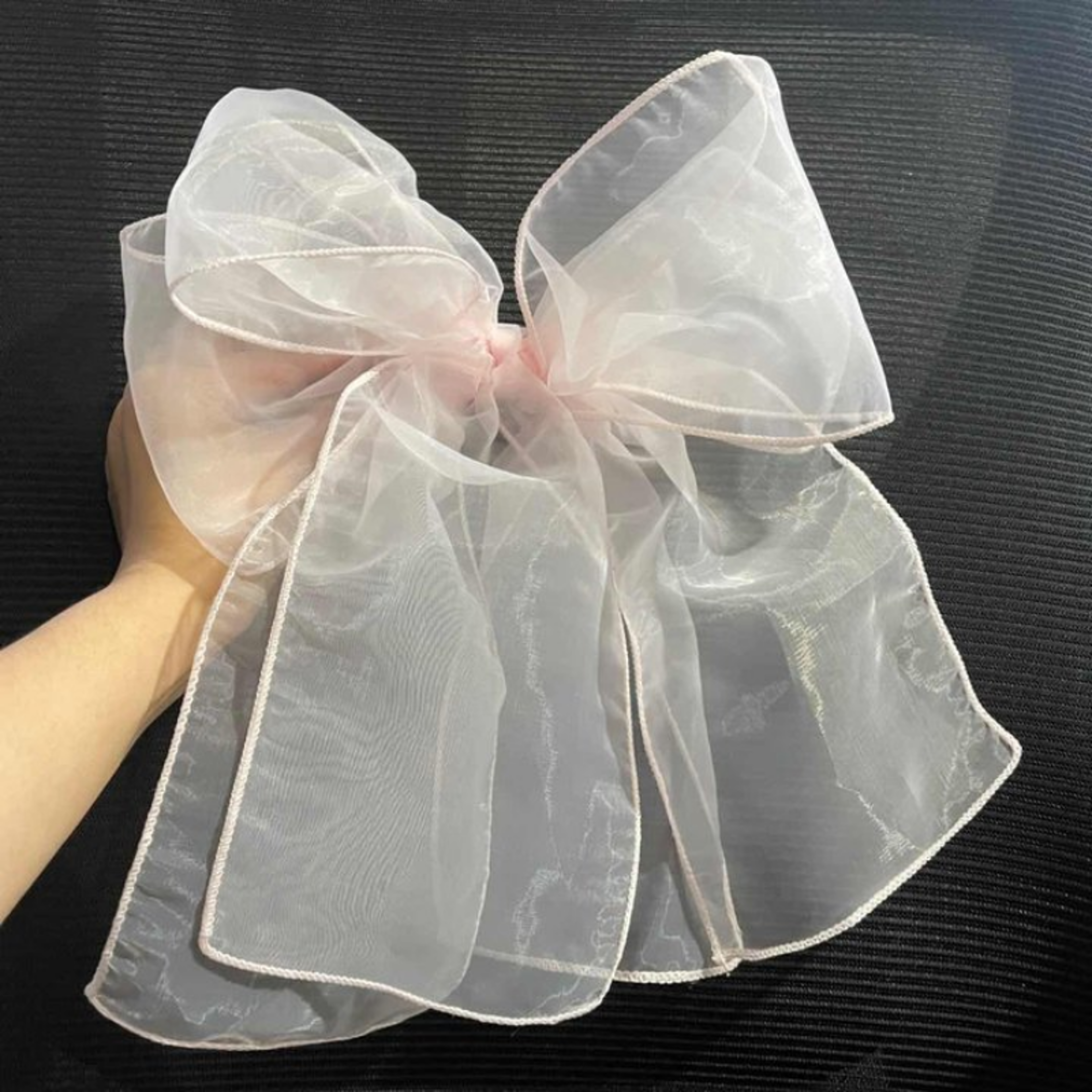 Elegant Double Layer Organza Bow Hairpin For Women  Girls Sweet Spring Hair Clip 3