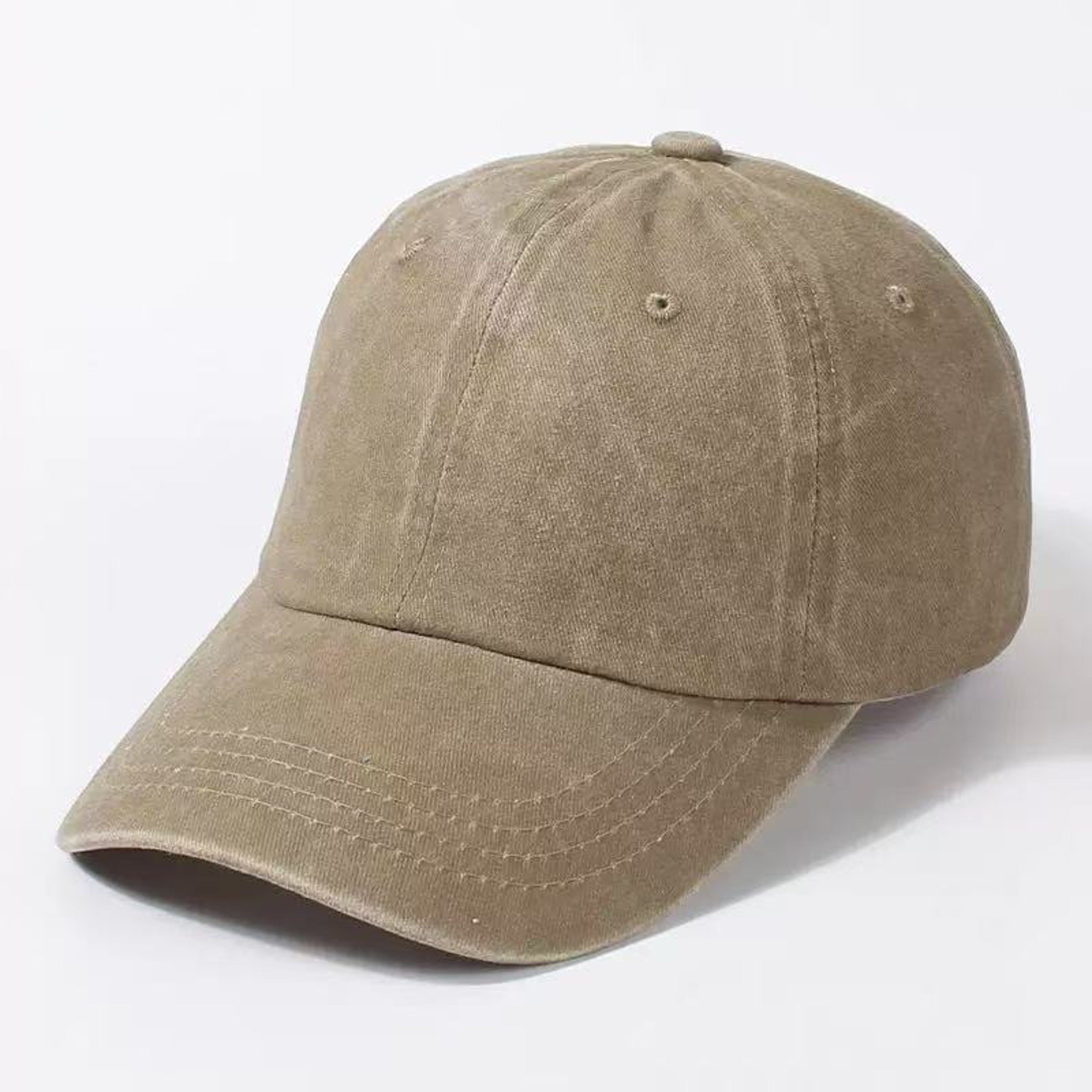 Unisex Washed Cotton Adjustable Dad Hat Casual Solid Color Baseball Cap 4