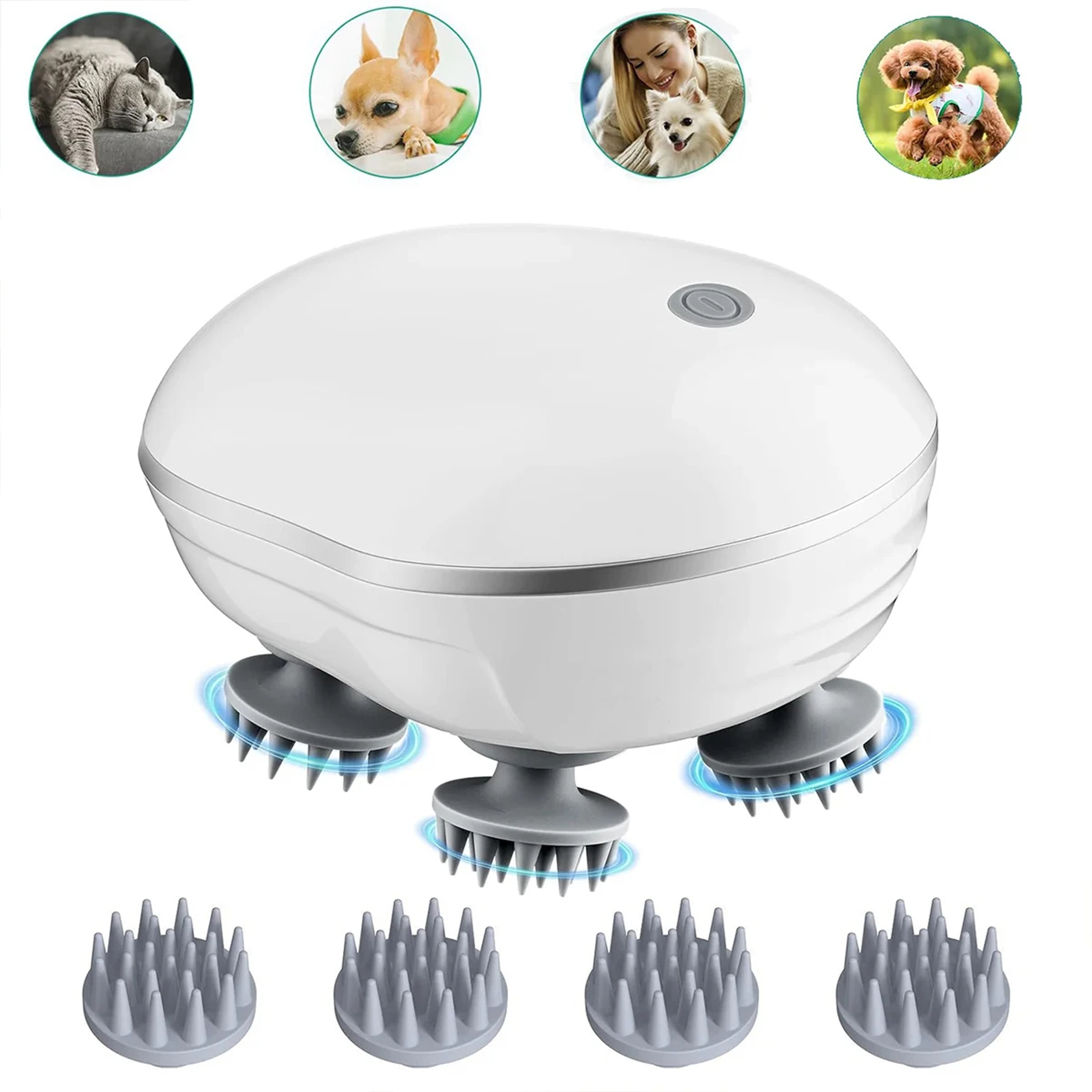 Premium Scalp  Head Massager With Adjustable Speed And Red Light Therapy For Deep Relaxation  Hair  5