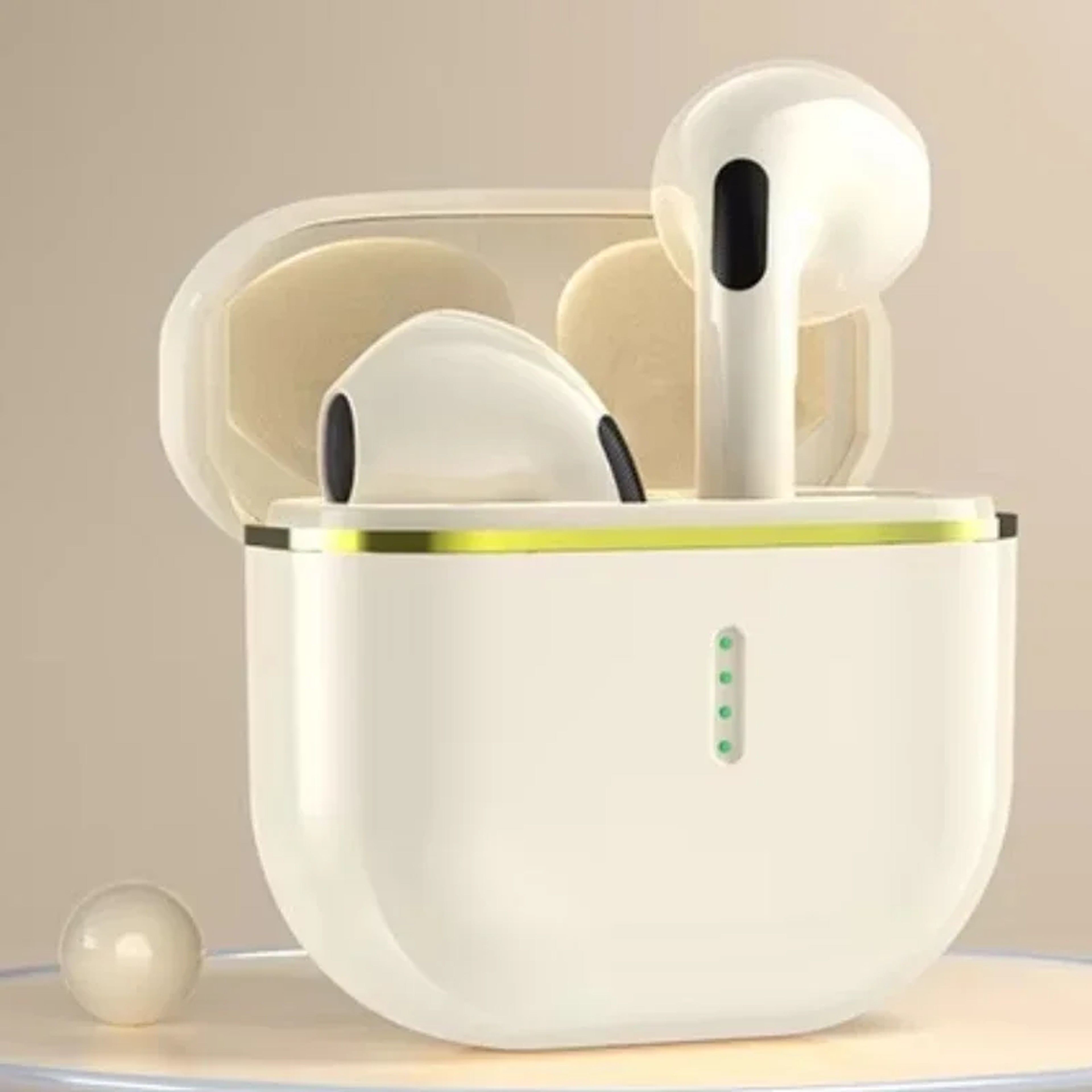 Transparent Wireless Earbuds with LED Power Display – view 8