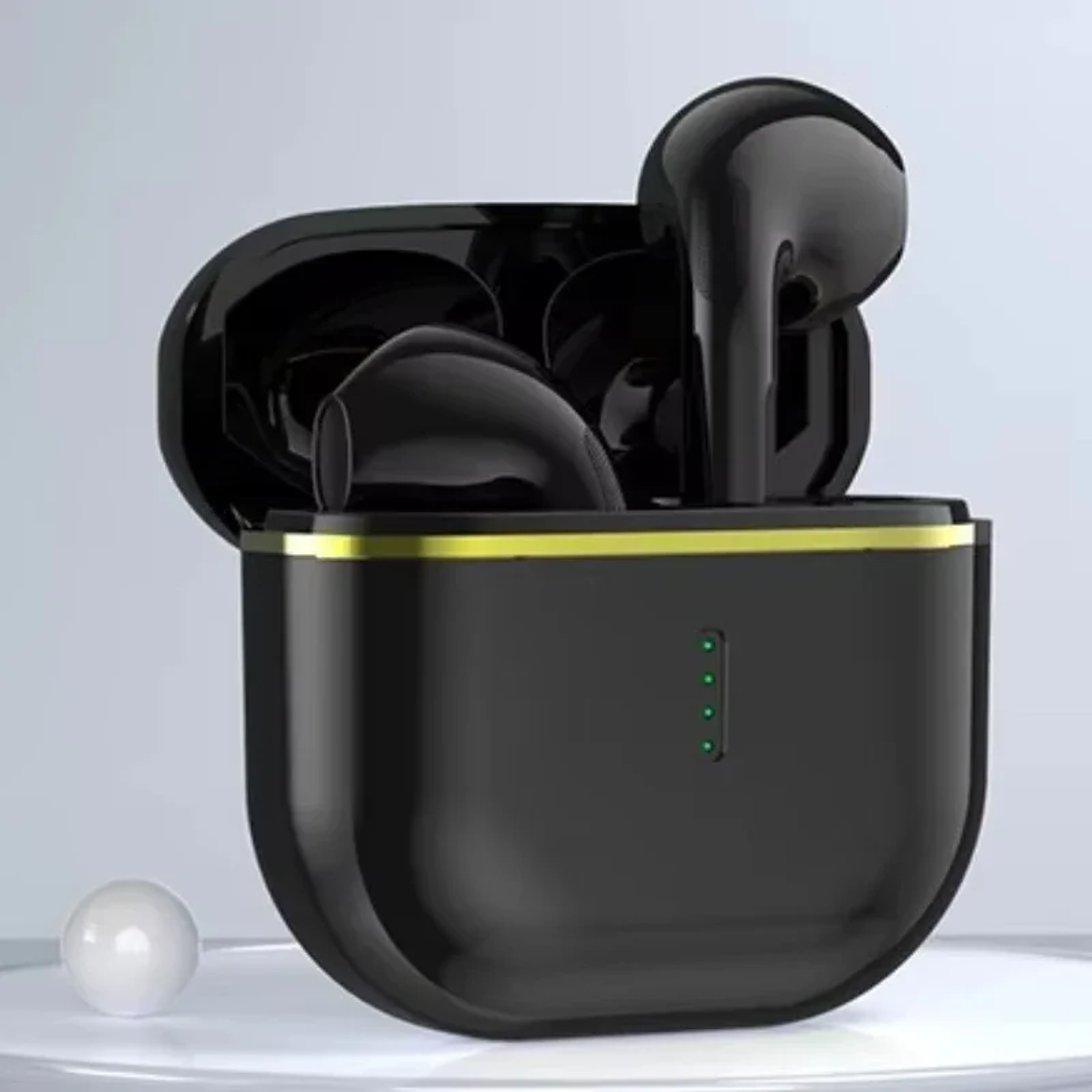 Transparent Wireless Earbuds with LED Power Display – view 12