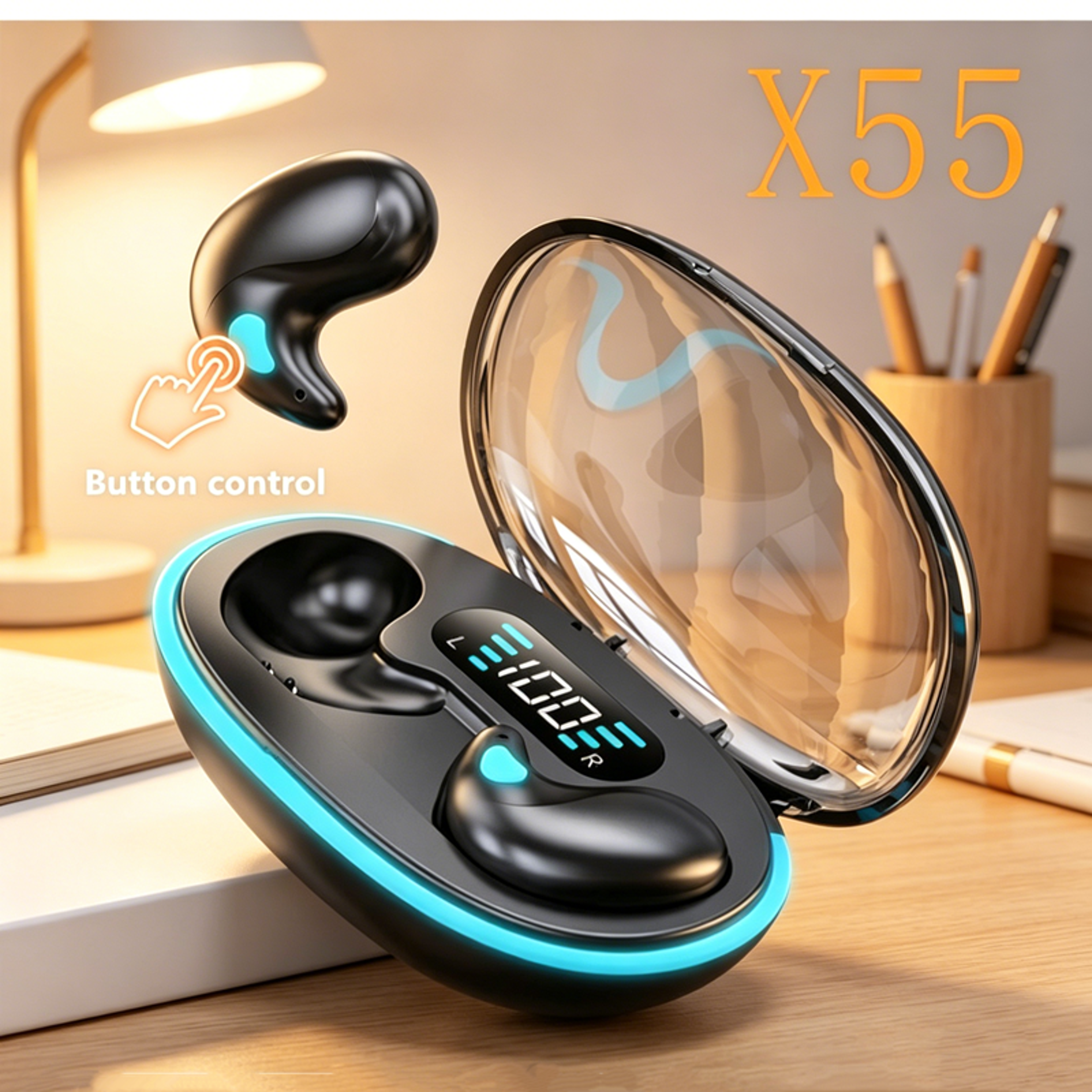 Mini Wireless Bluetooth Earbuds Waterproof Stereo Headphones – view 1
