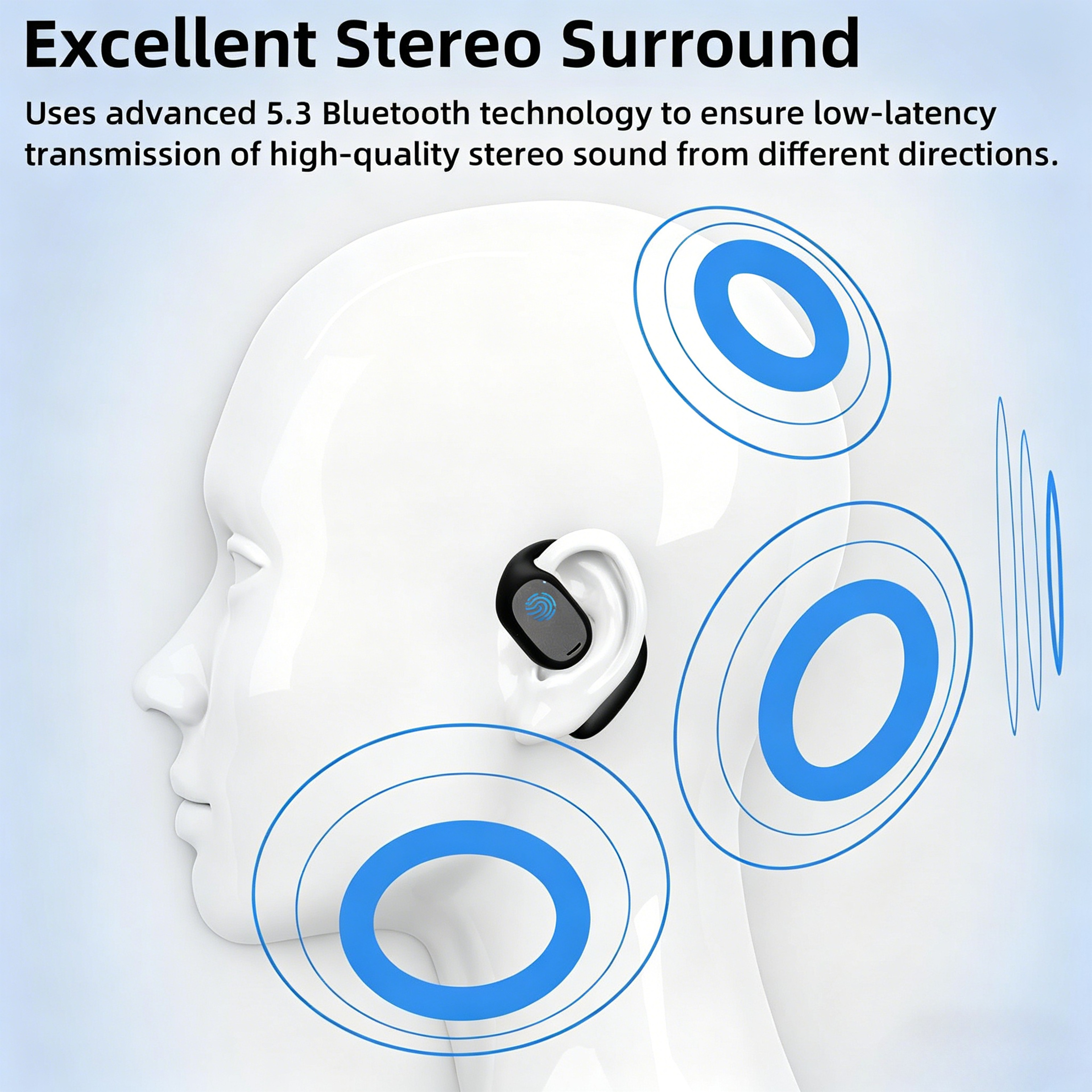 Open Ear Bone Conduction Bluetooth Sport Headphones – view 4
