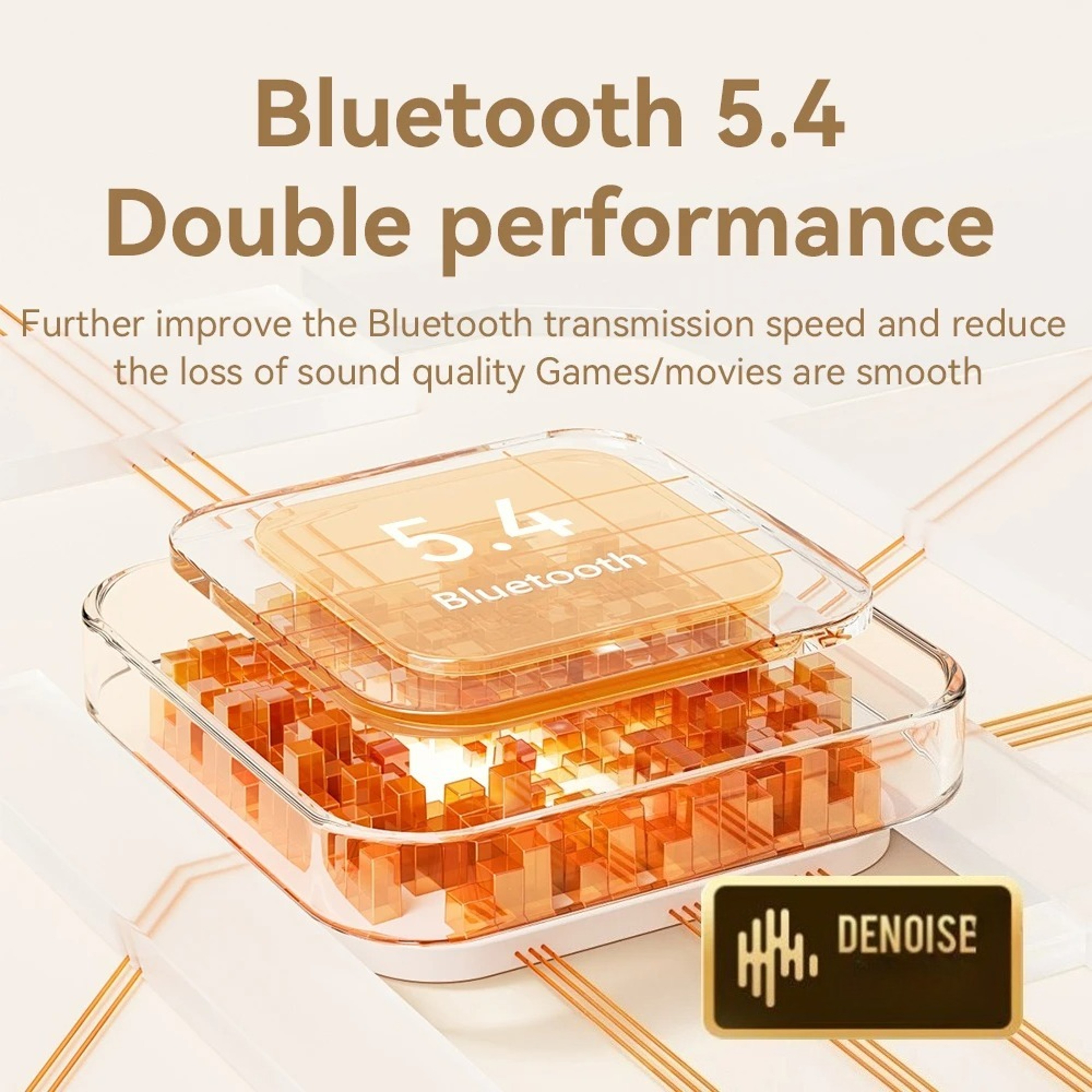 Bluetooth Wireless Earbuds with Noise Cancelling Mic and Touch Control – view 6