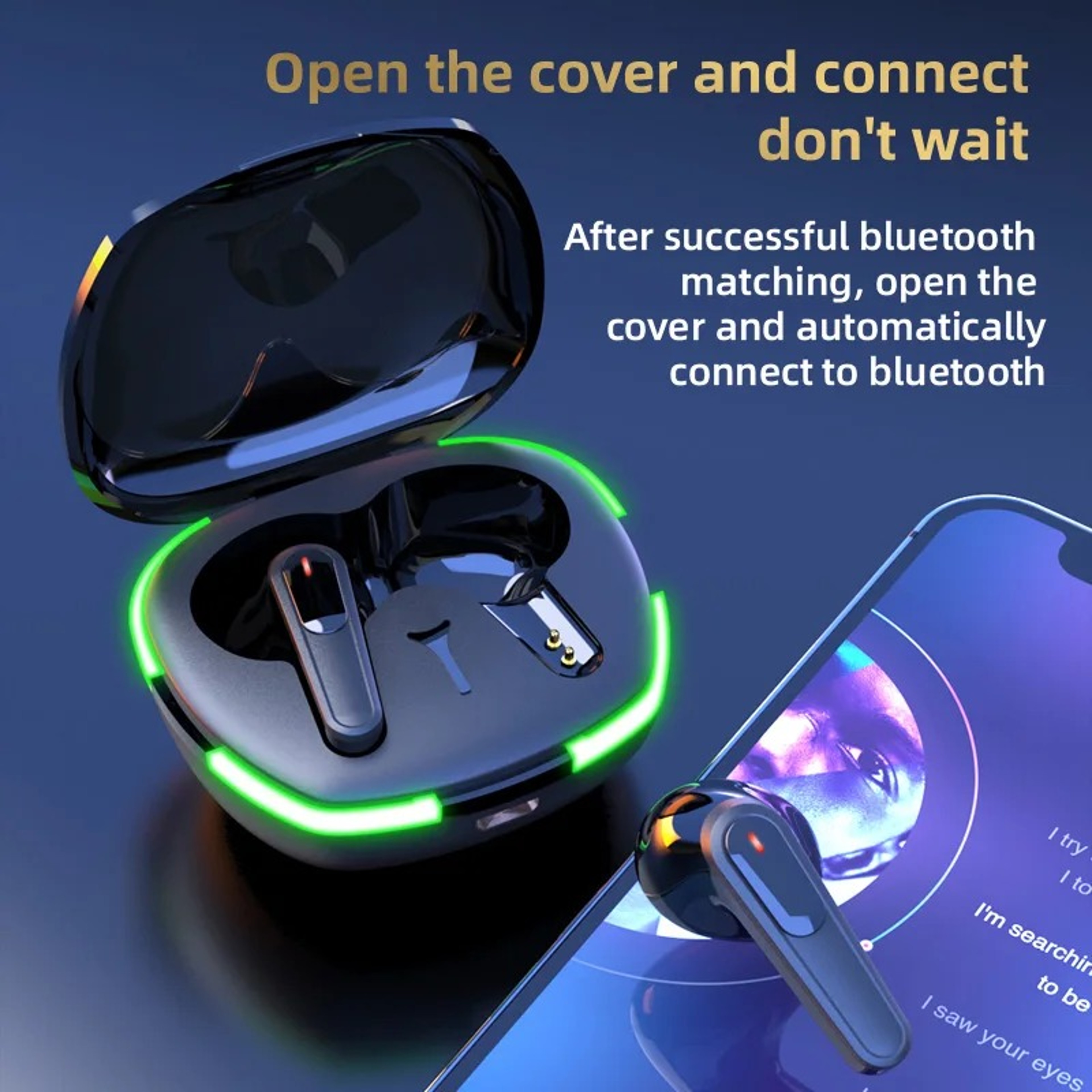 Bluetooth Wireless Noise Cancelling TWS Earbuds With Mic HiFi Stereo Sports Earphones 1