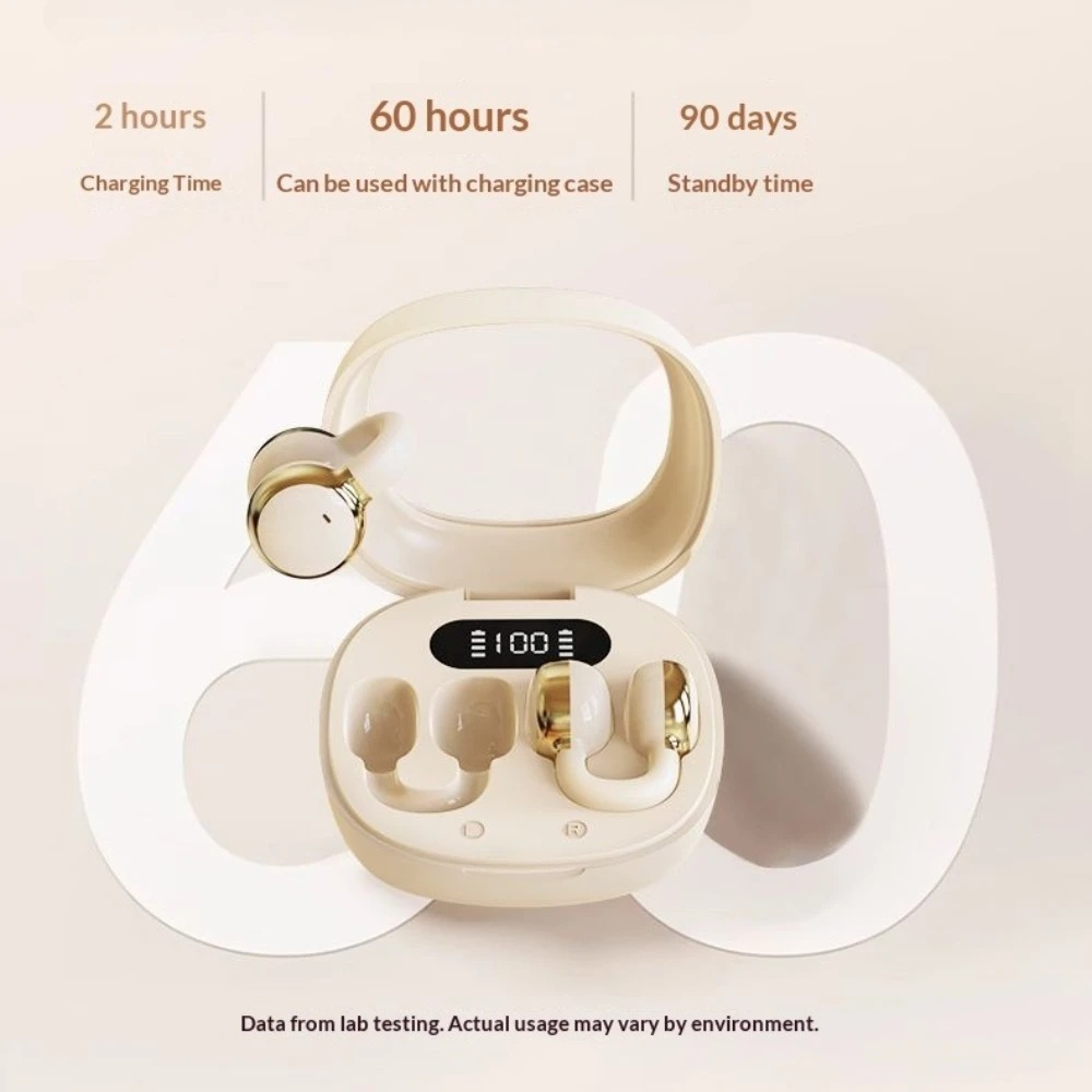 Open Ear Clip On Bluetooth Earphones Dynamic Driver Wireless Open Ear Headphones – view 6