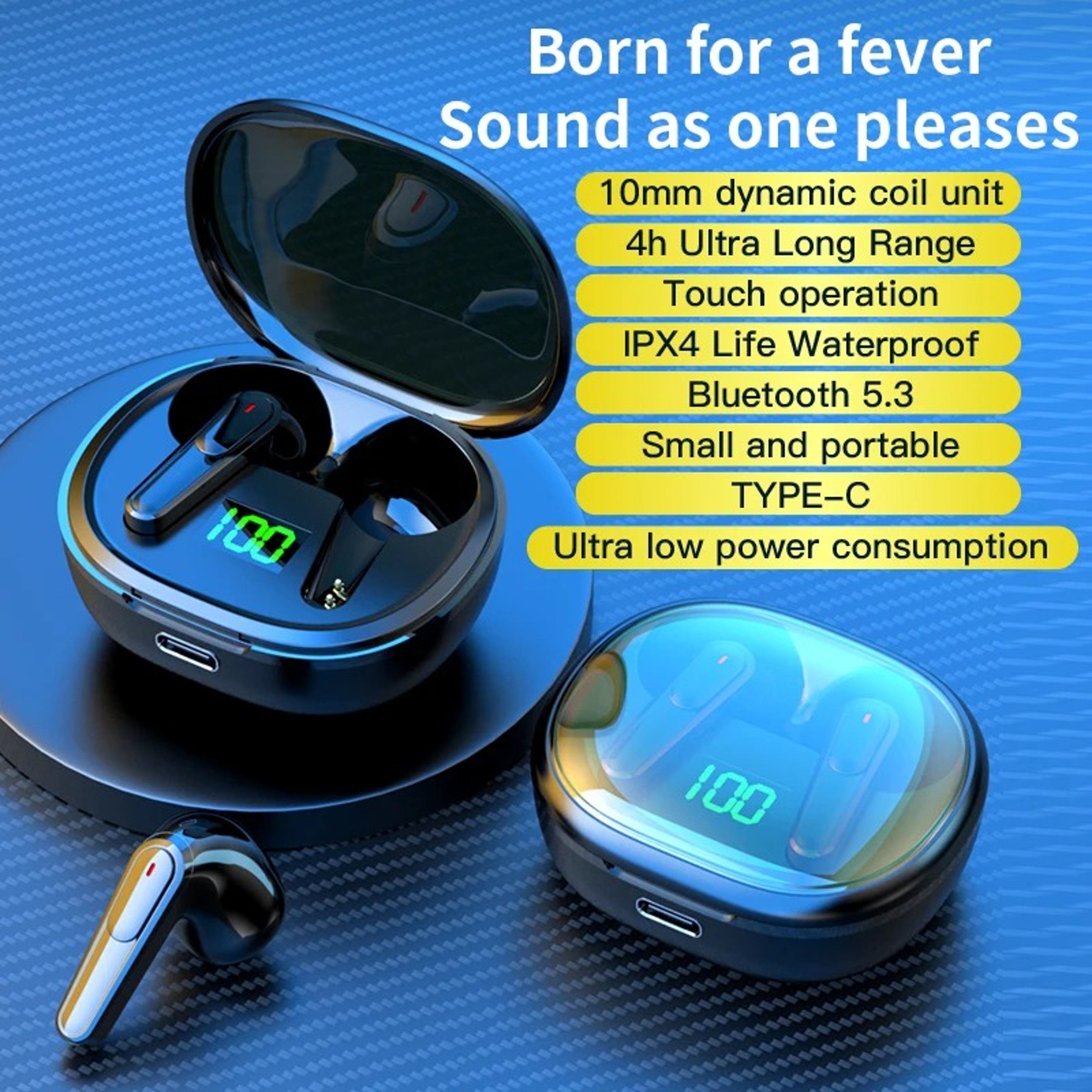 Bluetooth Wireless Gaming Earbuds with Noise Reduction – view 2