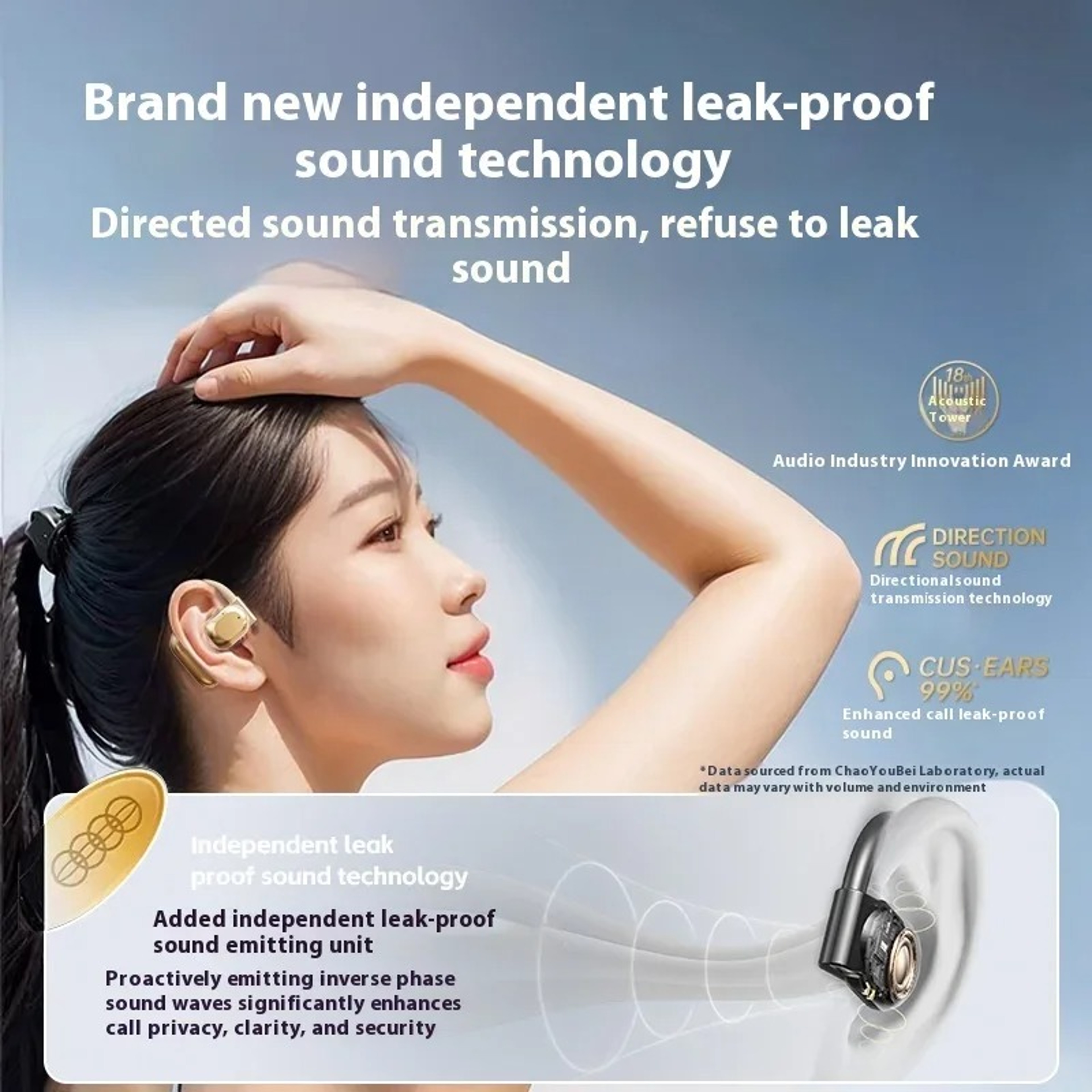 Wireless Bluetooth Workout Earbuds with Secure Hook – view 5