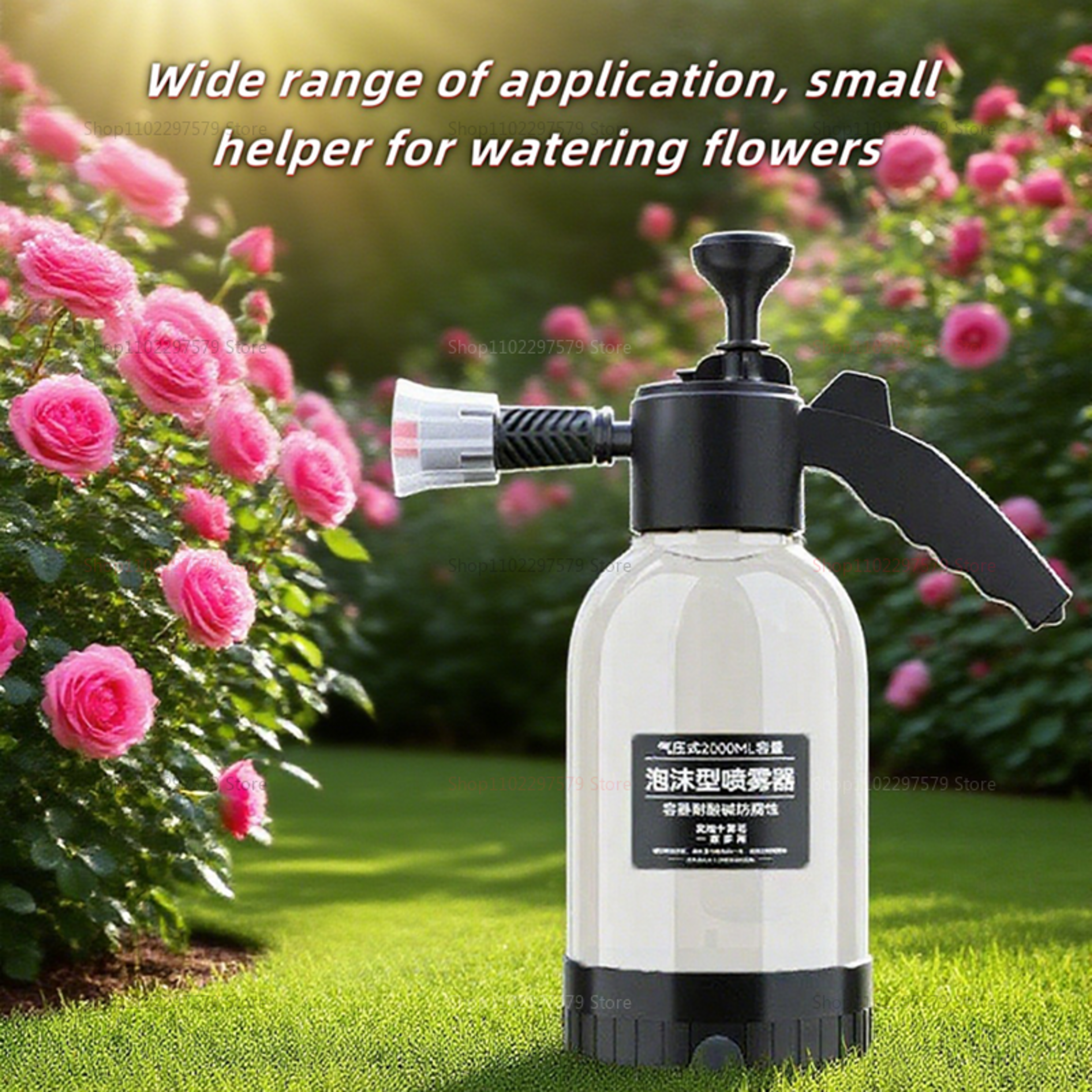 Multi Function Garden Sprayer Watering Can With Foam Spray Bottle 2
