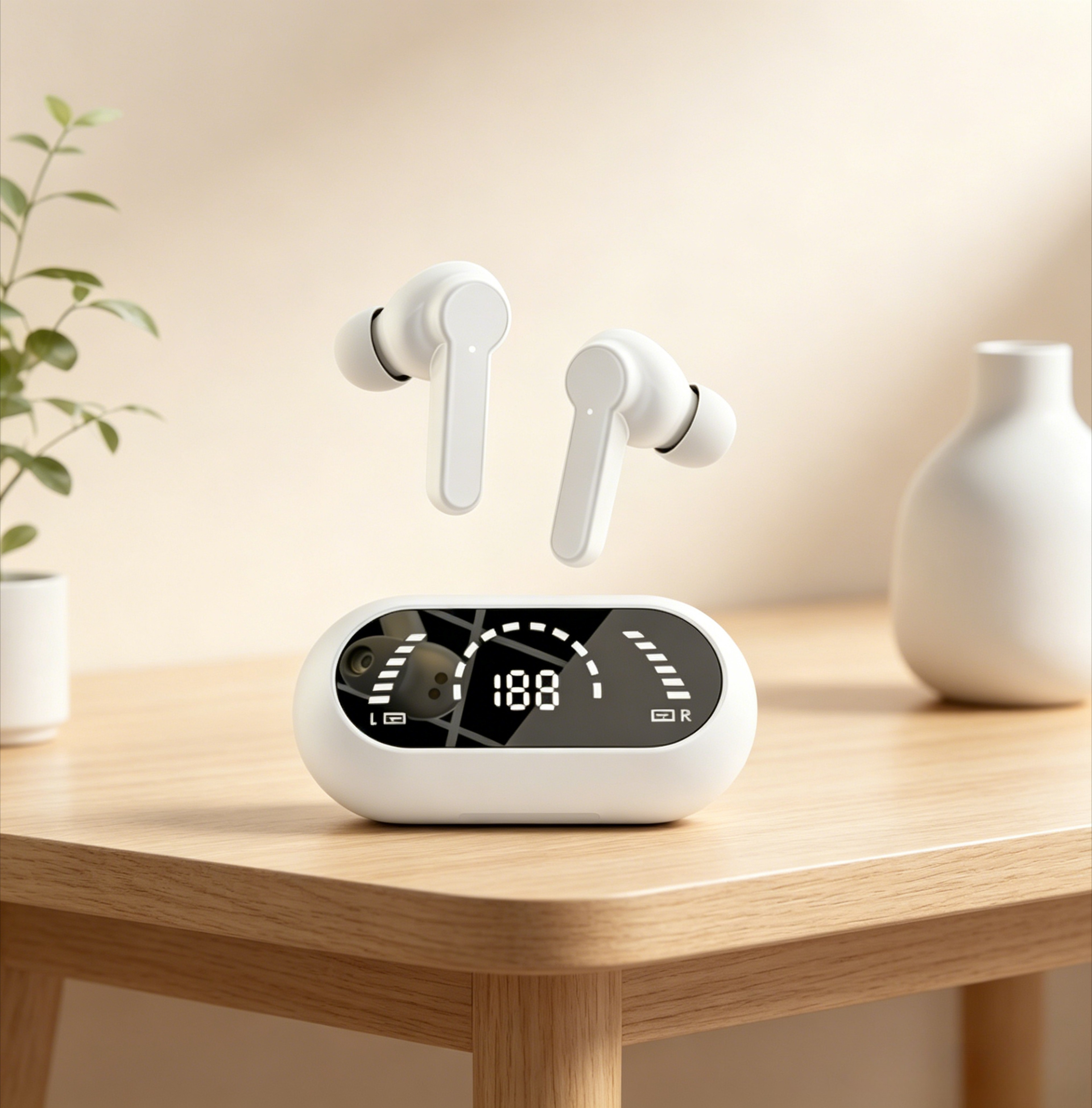 Bluetooth TWS Wireless Earbuds with Noise Reduction Bass and Touch Control – view 1