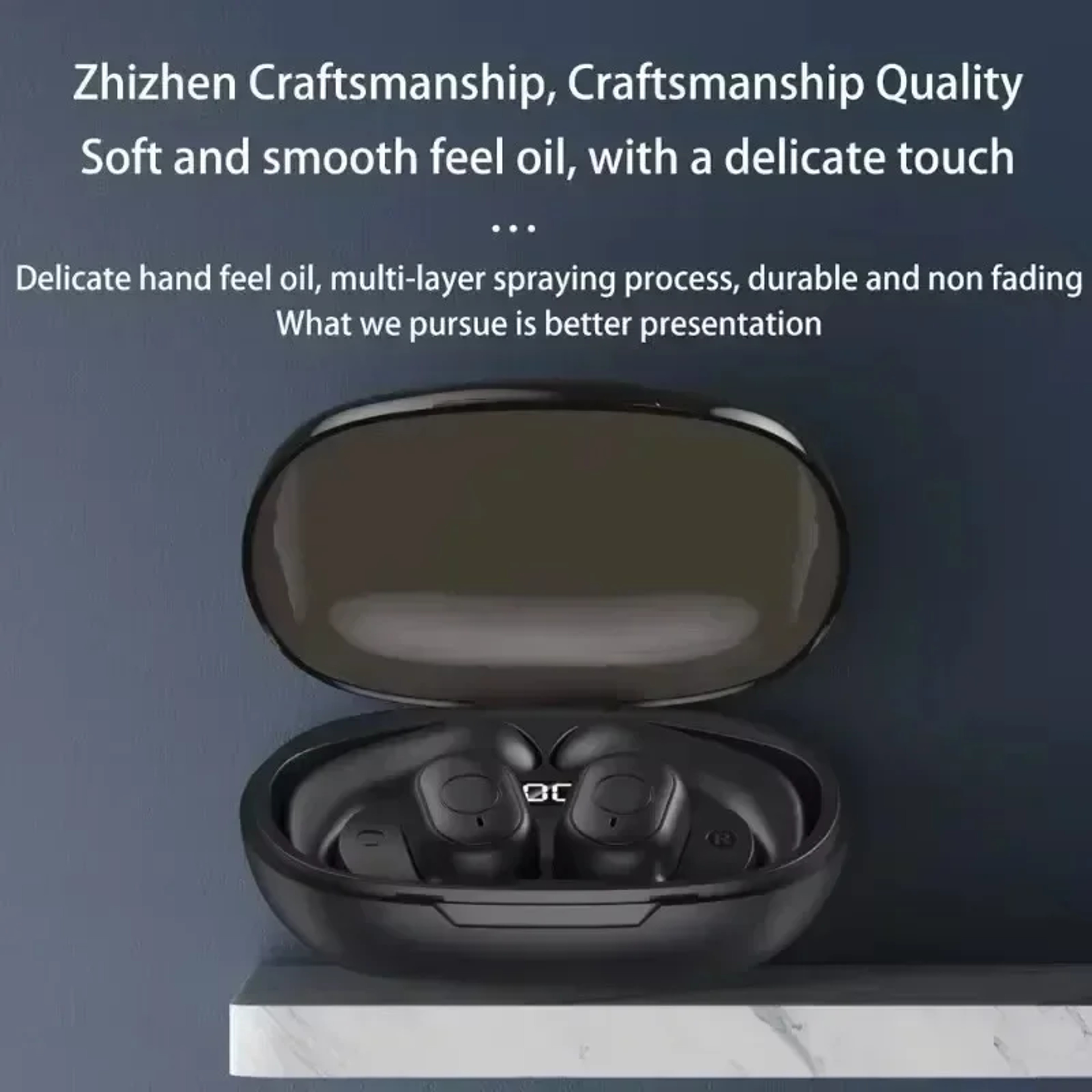 Wireless Bluetooth Headset with Mic Noise Cancelling Earphones for Calls Music and Gaming – view 2
