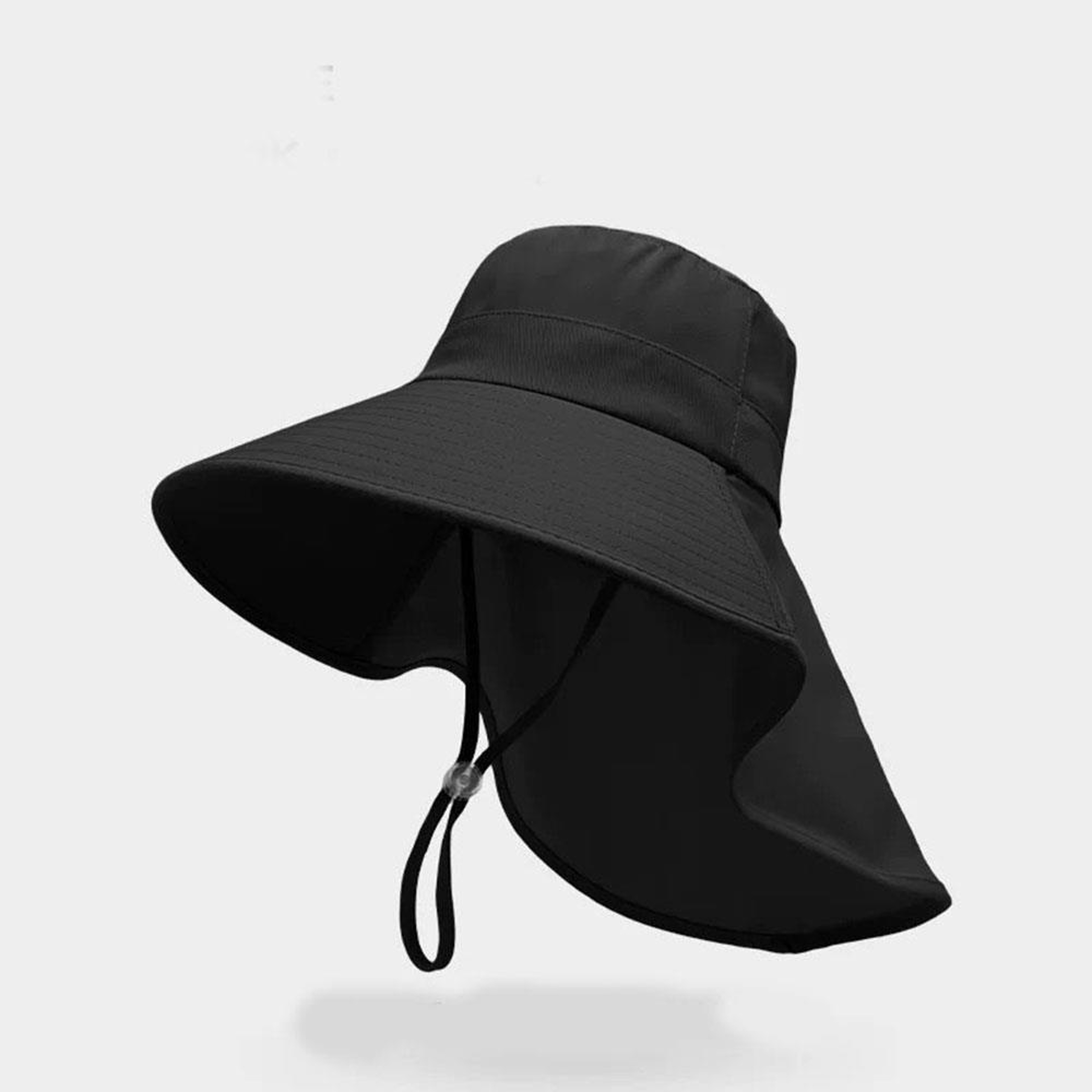 Wide Brim Sun Hat with Neck Flap Lightweight Adjustable Outdoor Hat – view 9
