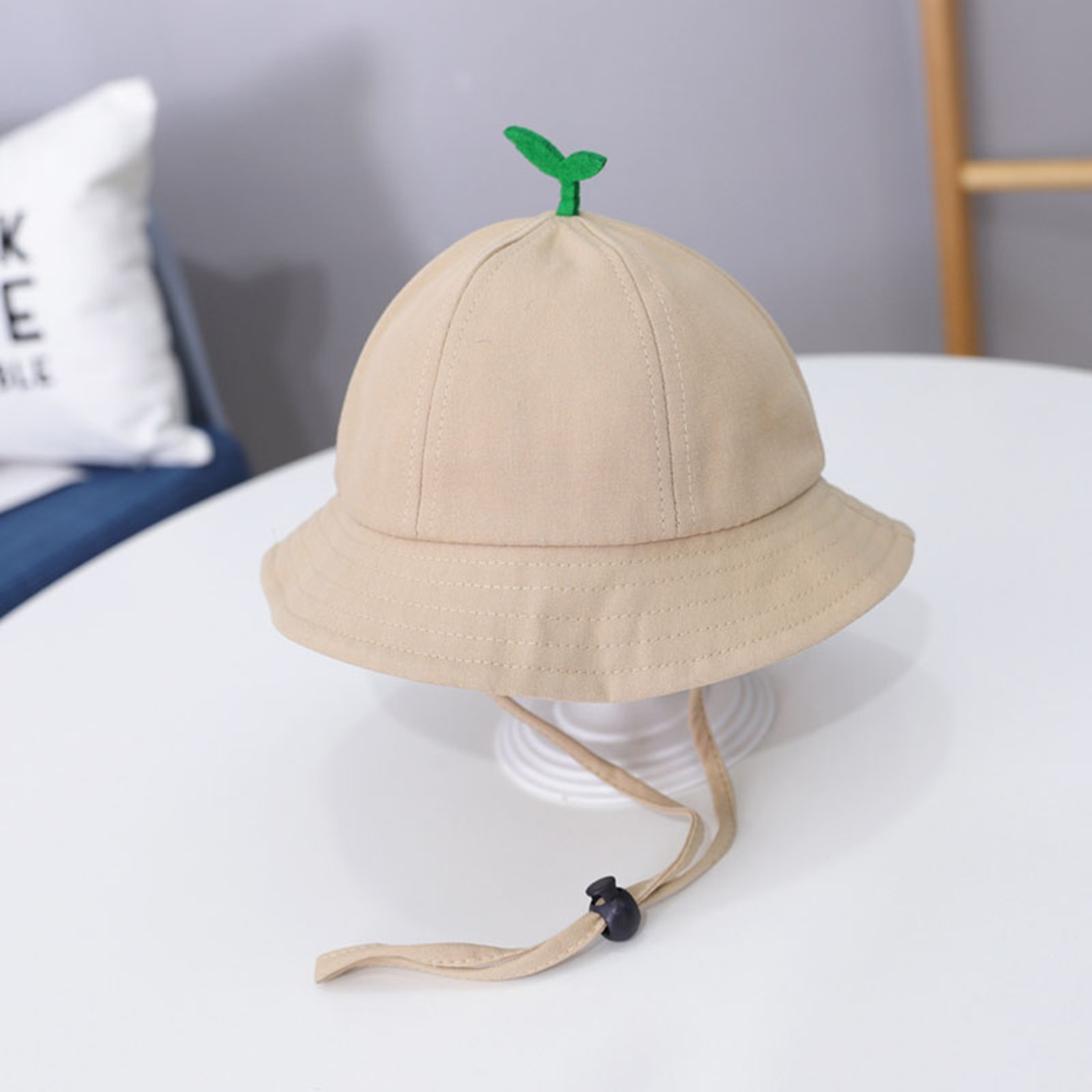 Cute Sprout Baby Bucket Hat With Drawstring For Boys And Girls 9