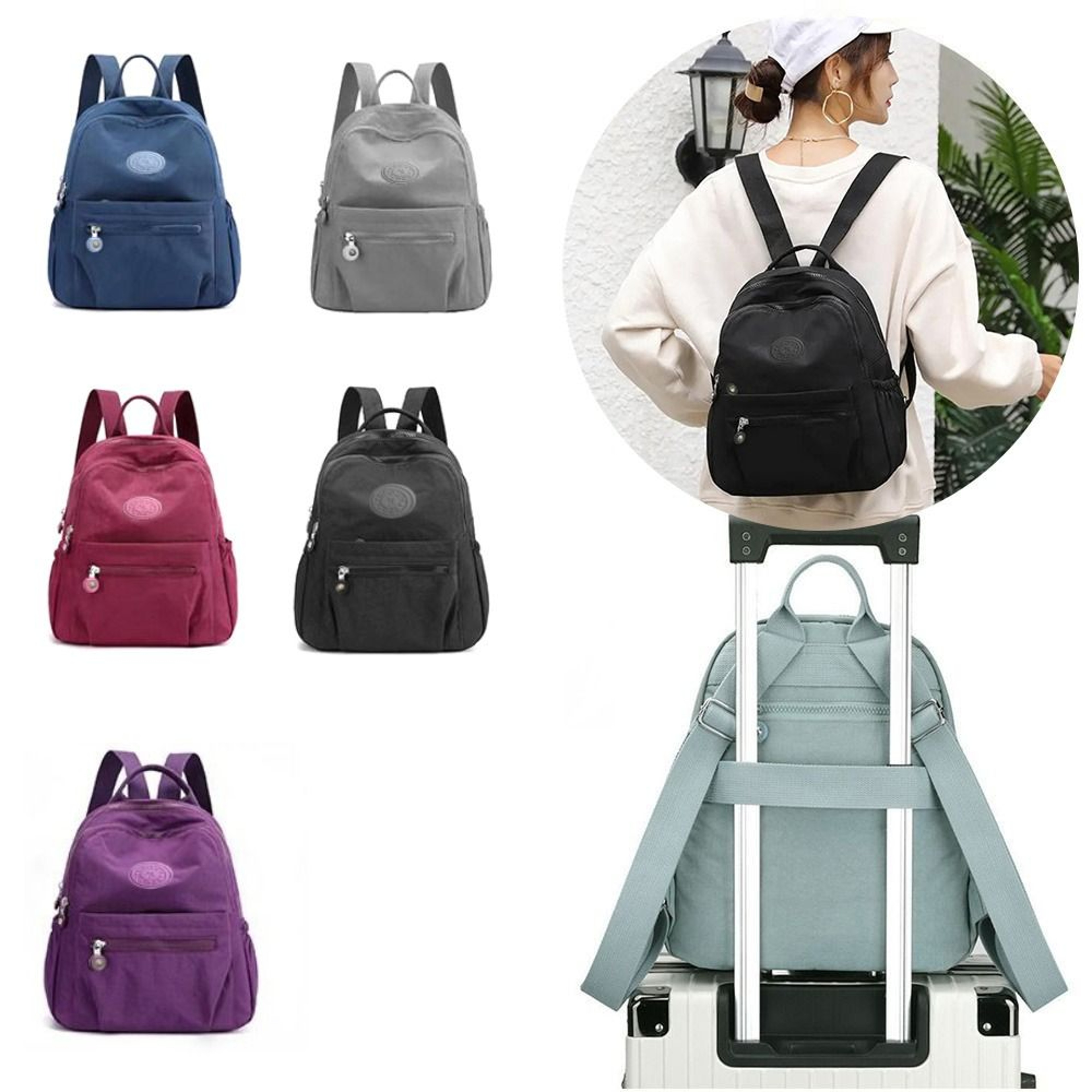 Waterproof Mini Backpack Lightweight Student Travel Daypack 1
