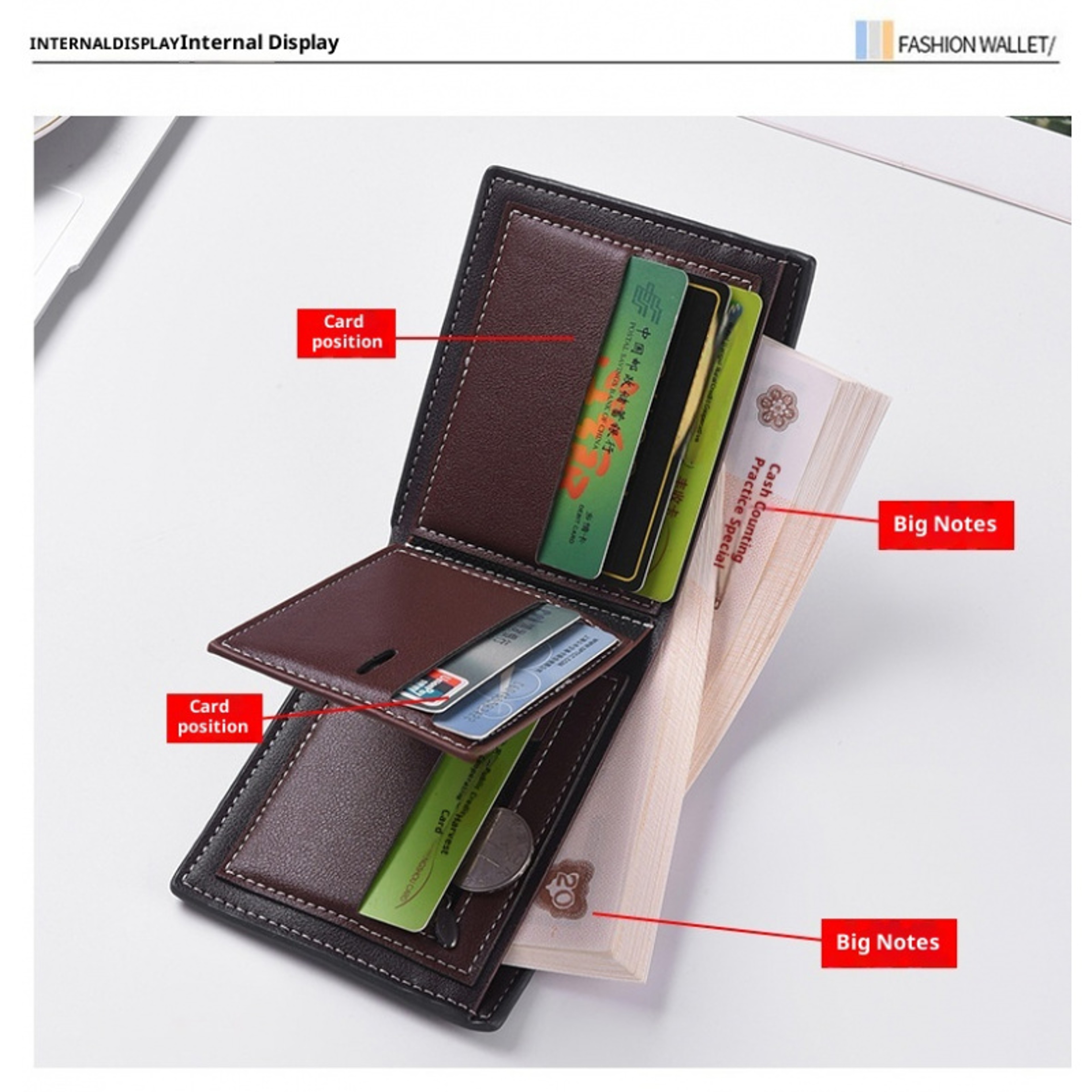 Hand Woven Slim Wallet For Men With Multi Card Slots And Coin Pocket 1