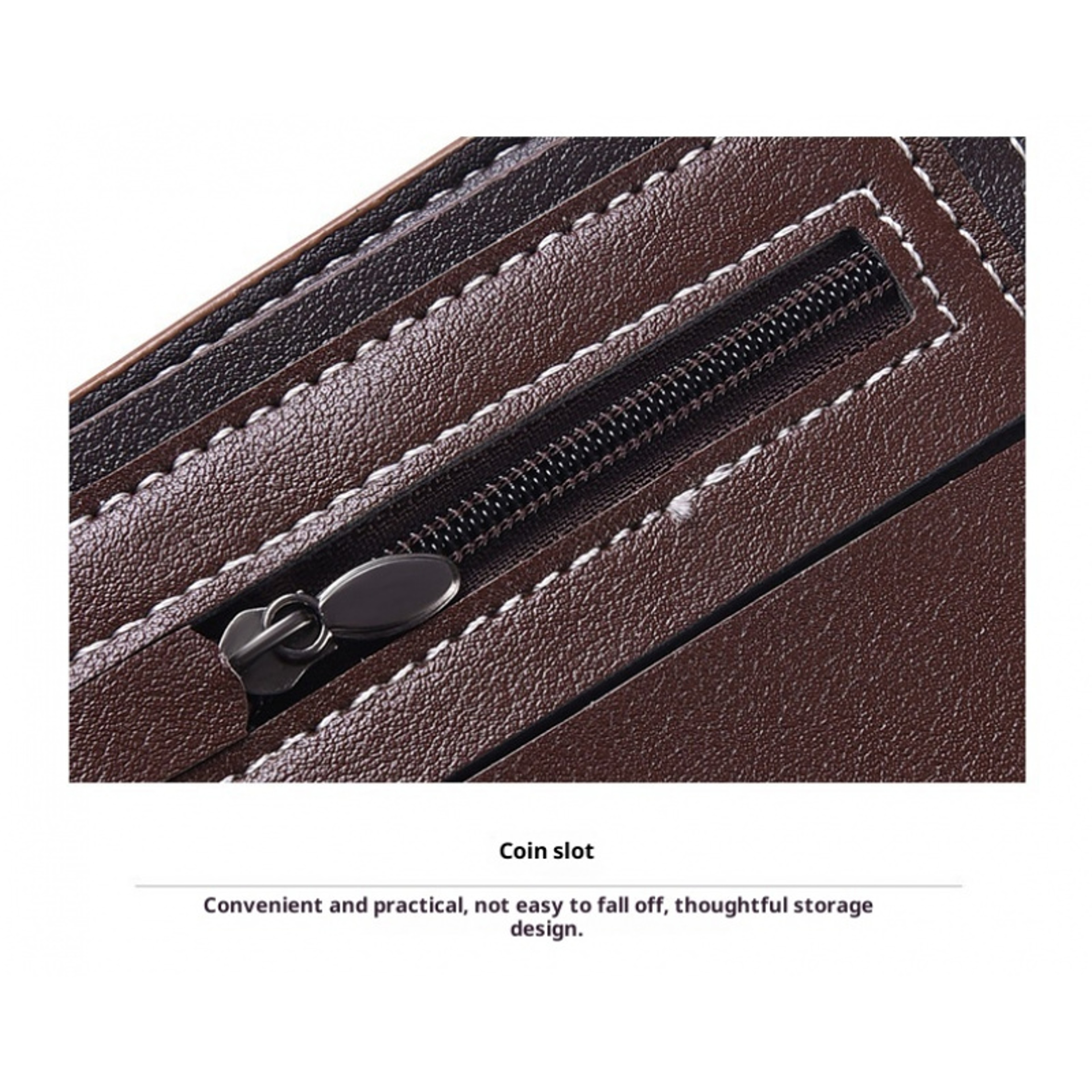 Hand Woven Slim Wallet For Men With Multi Card Slots And Coin Pocket 3