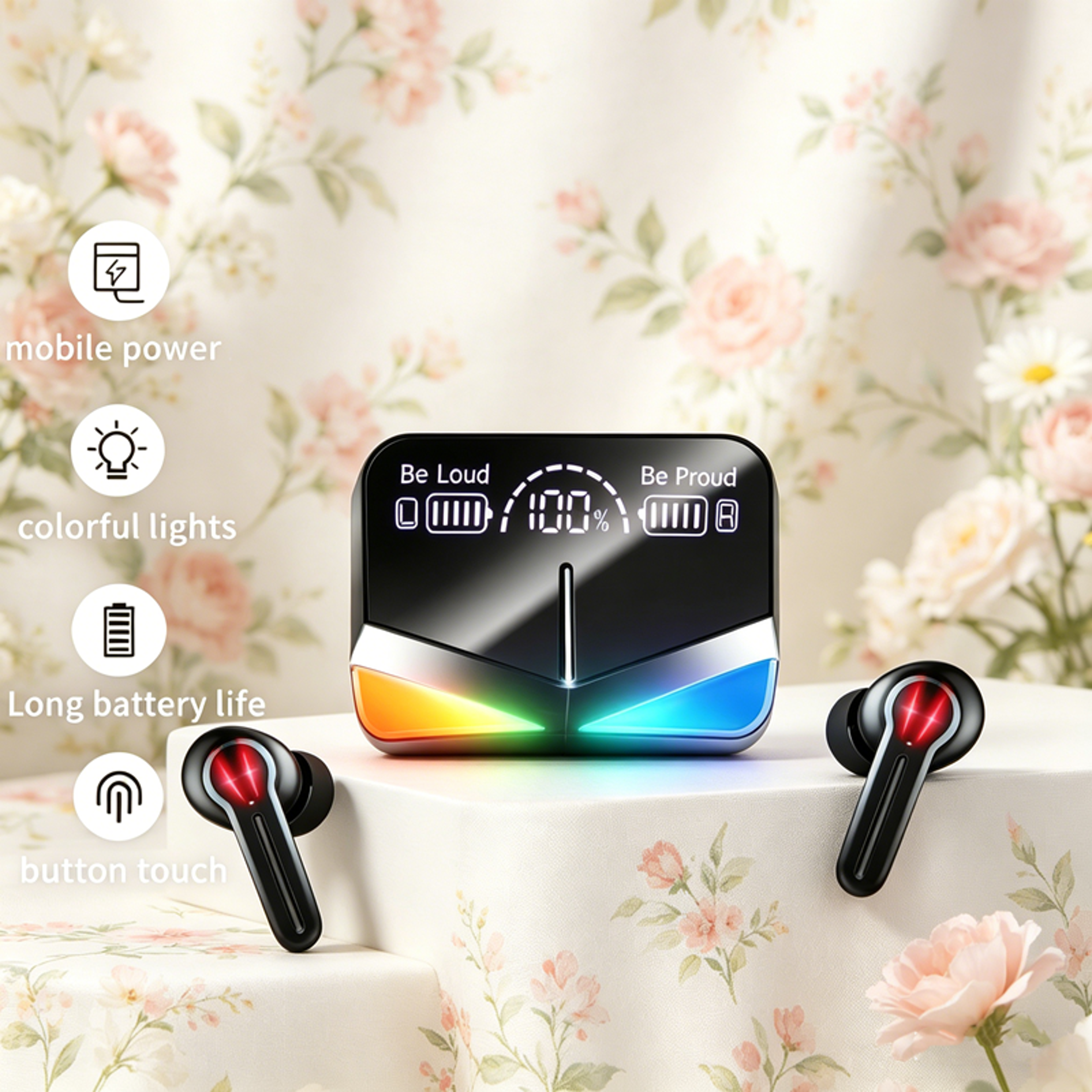 Bluetooth Wireless Headset With Smart Touch And Noise Canceling Calls 0