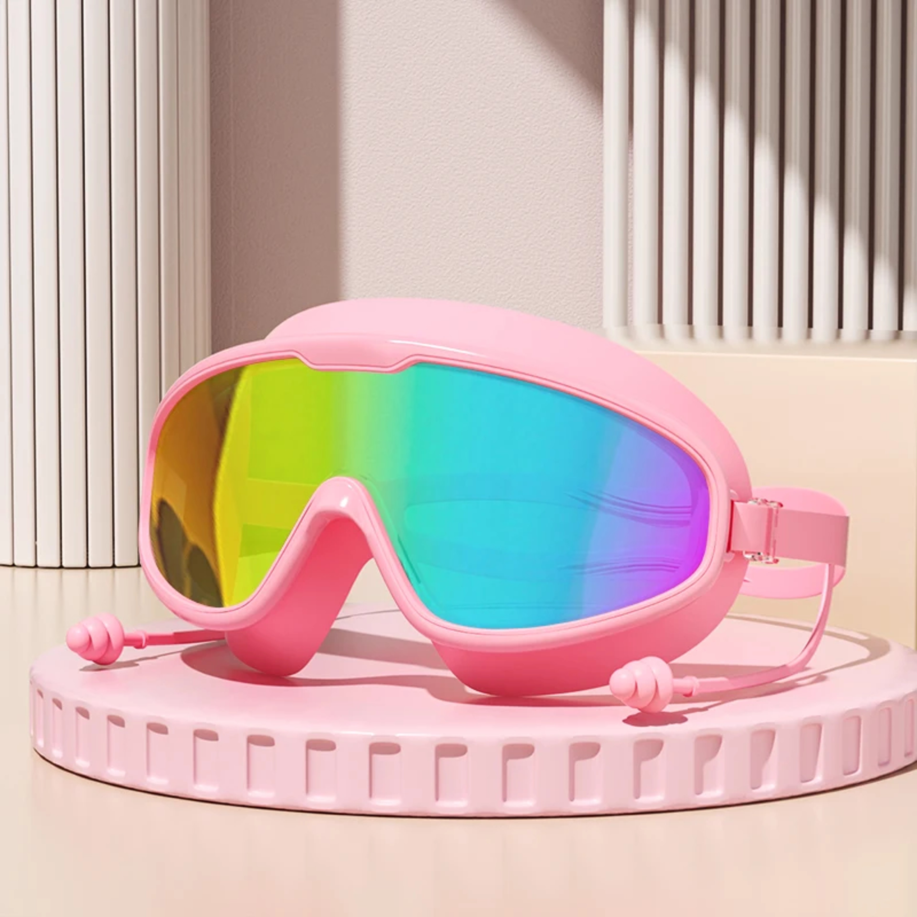 Anti Fog Wide View Swimming Goggles With Earplugs For Adults And Youth 7
