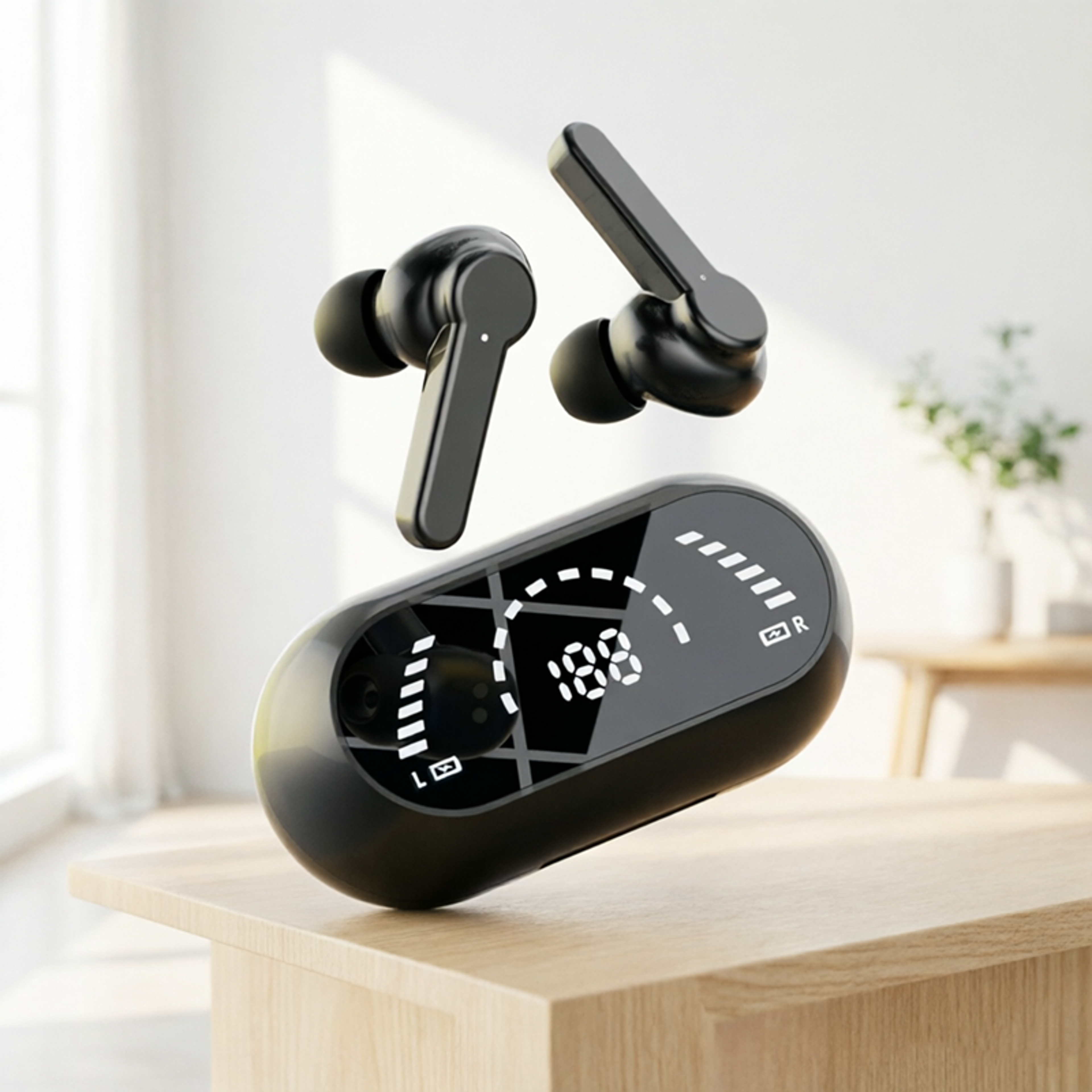Bluetooth Wireless Earbuds Bass Sound and Touch Control – view 1