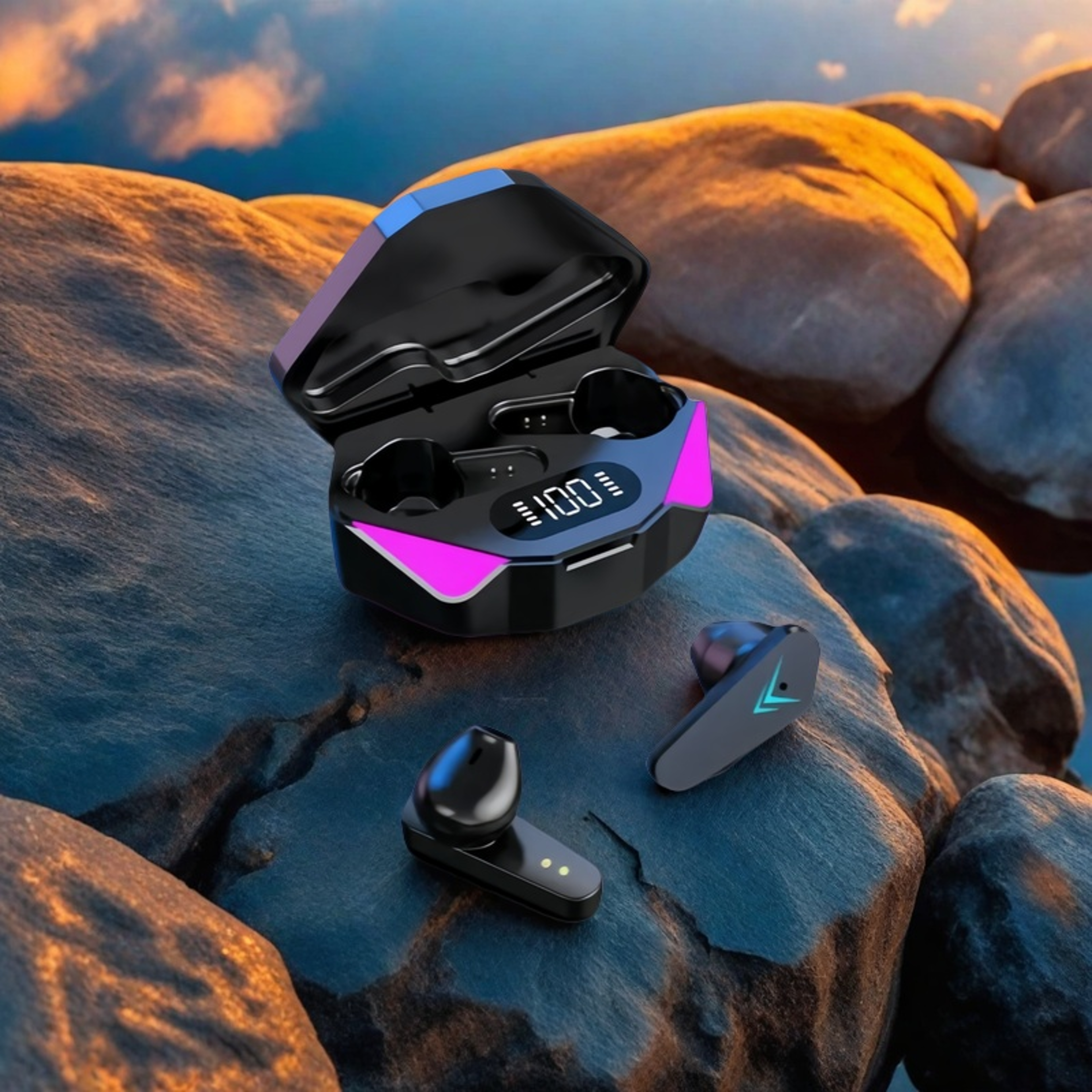 Wireless Gaming Earbuds with Low Latency Bluetooth and Mic – view 5