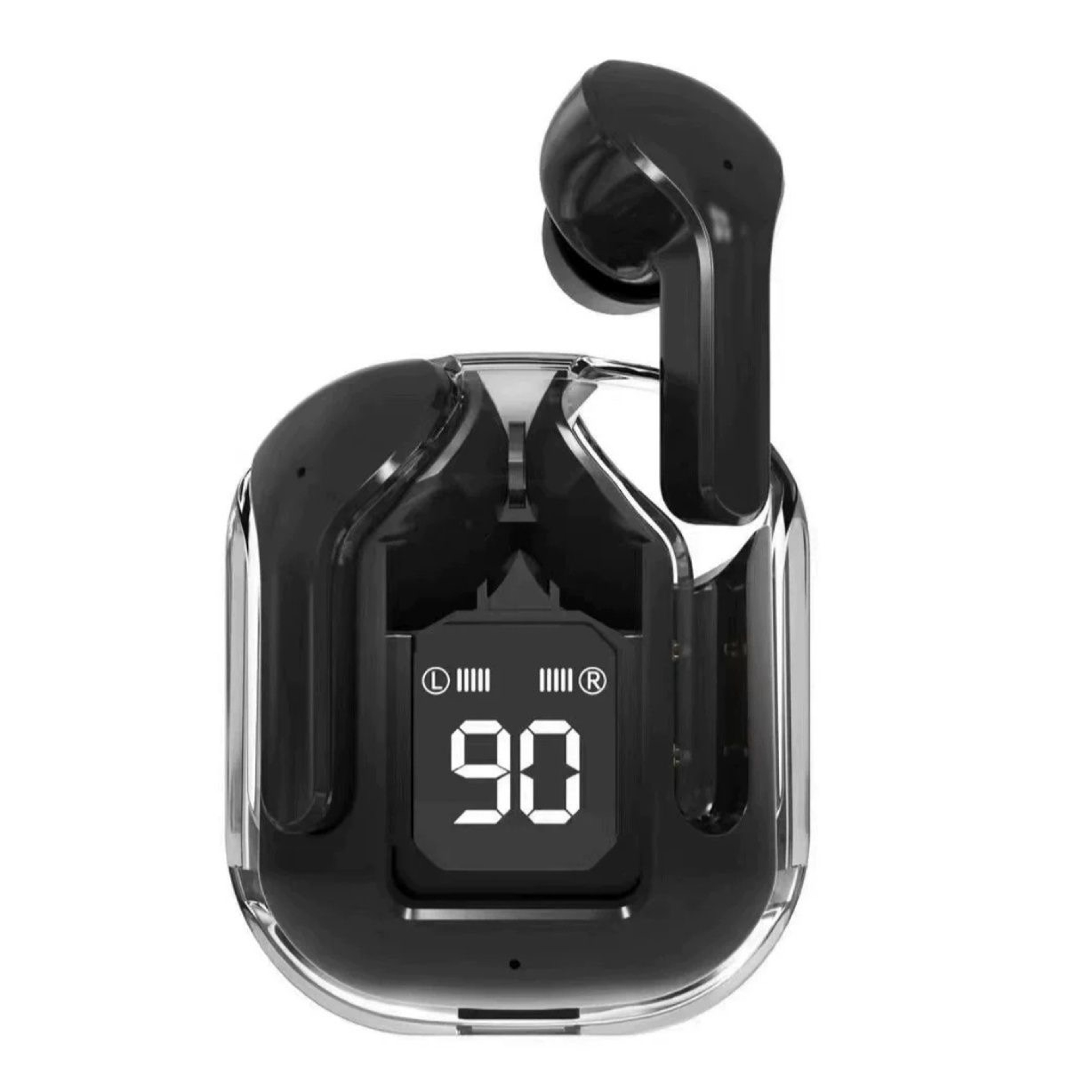 Transparent TWS Wireless Bluetooth Earbuds With HiFi Stereo Sound Digital Display For Sports Gaming 6
