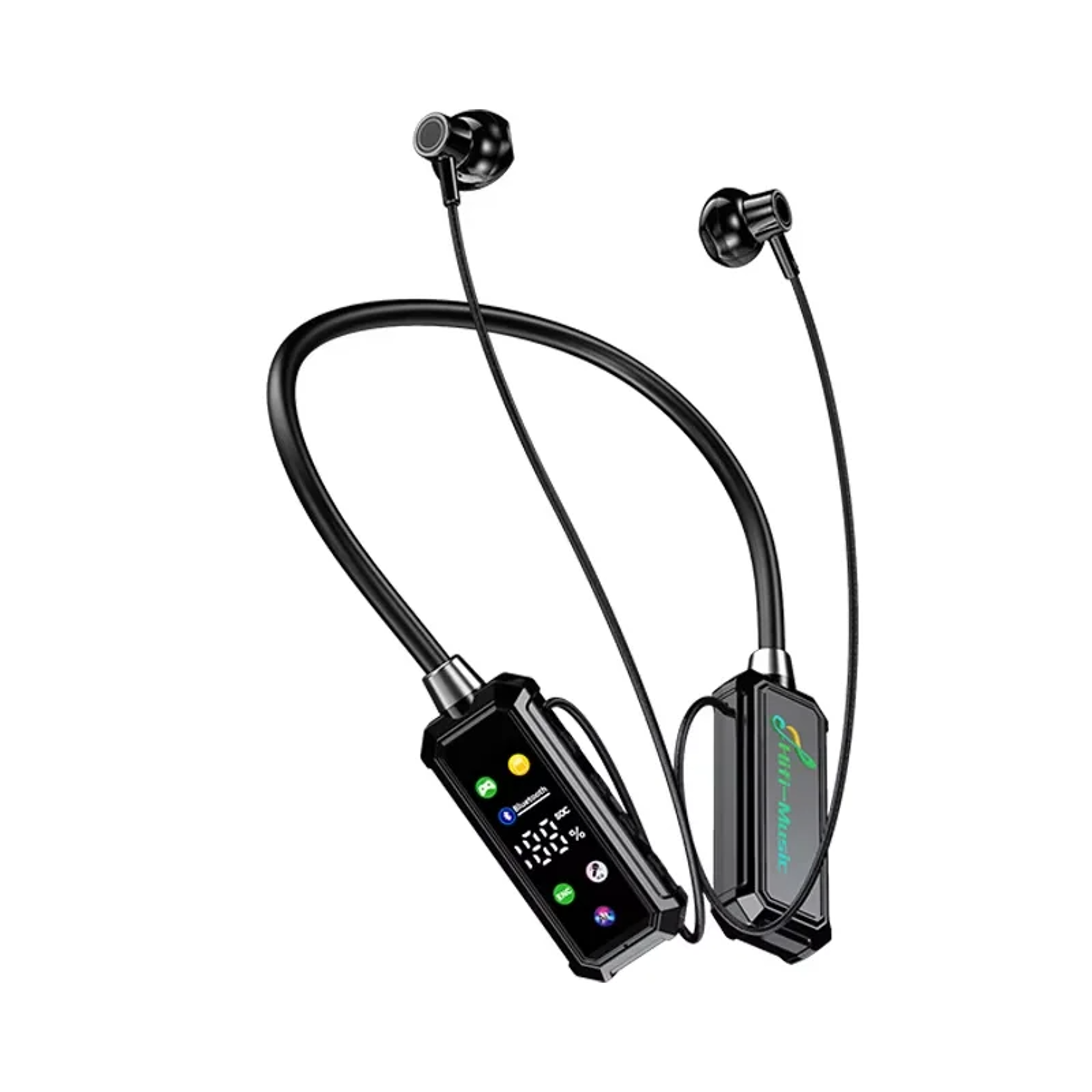 Portable Bluetooth Neckband Wireless Headset With Display Screen And Long Battery Life For Sports 6
