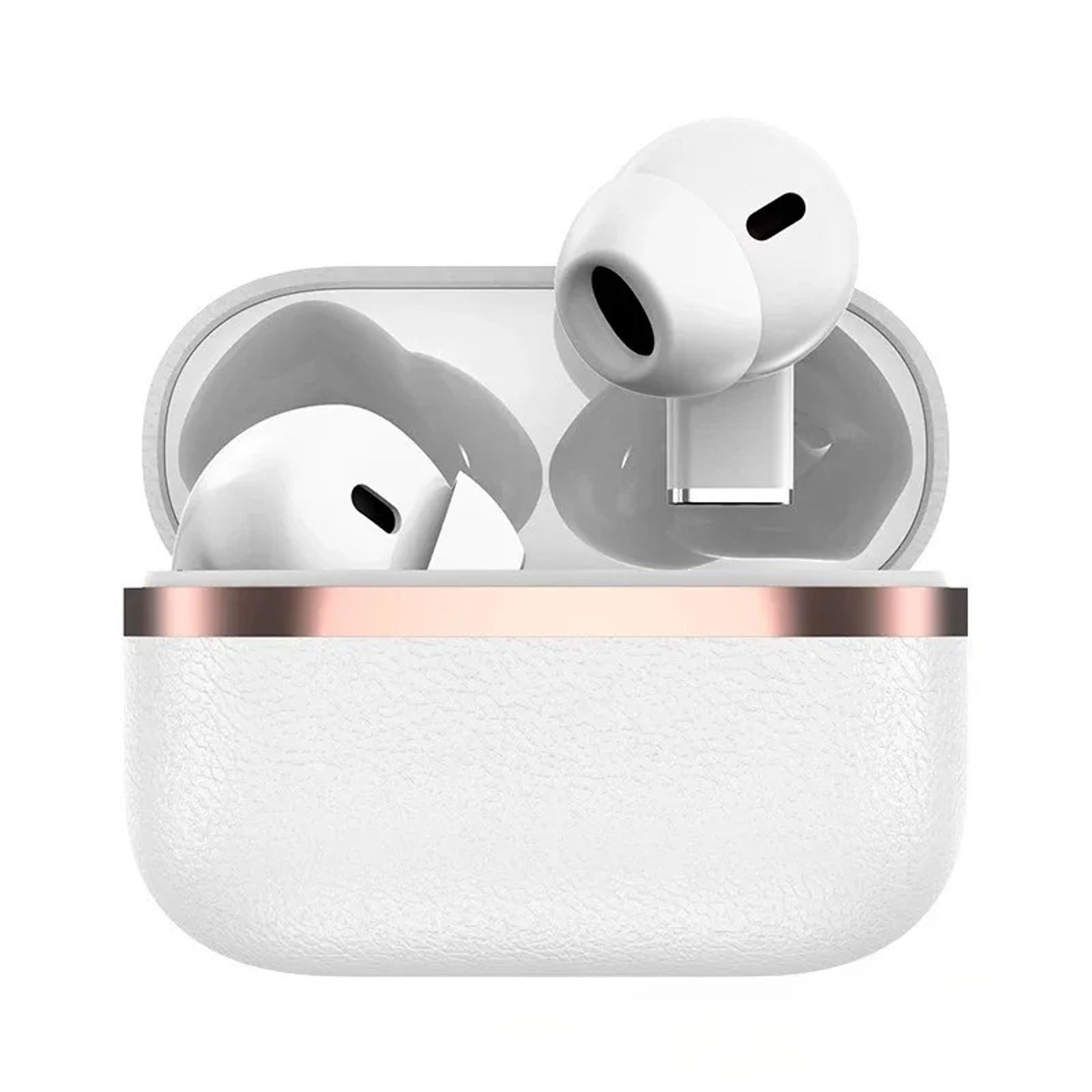 Leather Finish Wireless Earbuds with Semi In Ear Fit HD Mic and Long Battery Life – view 9