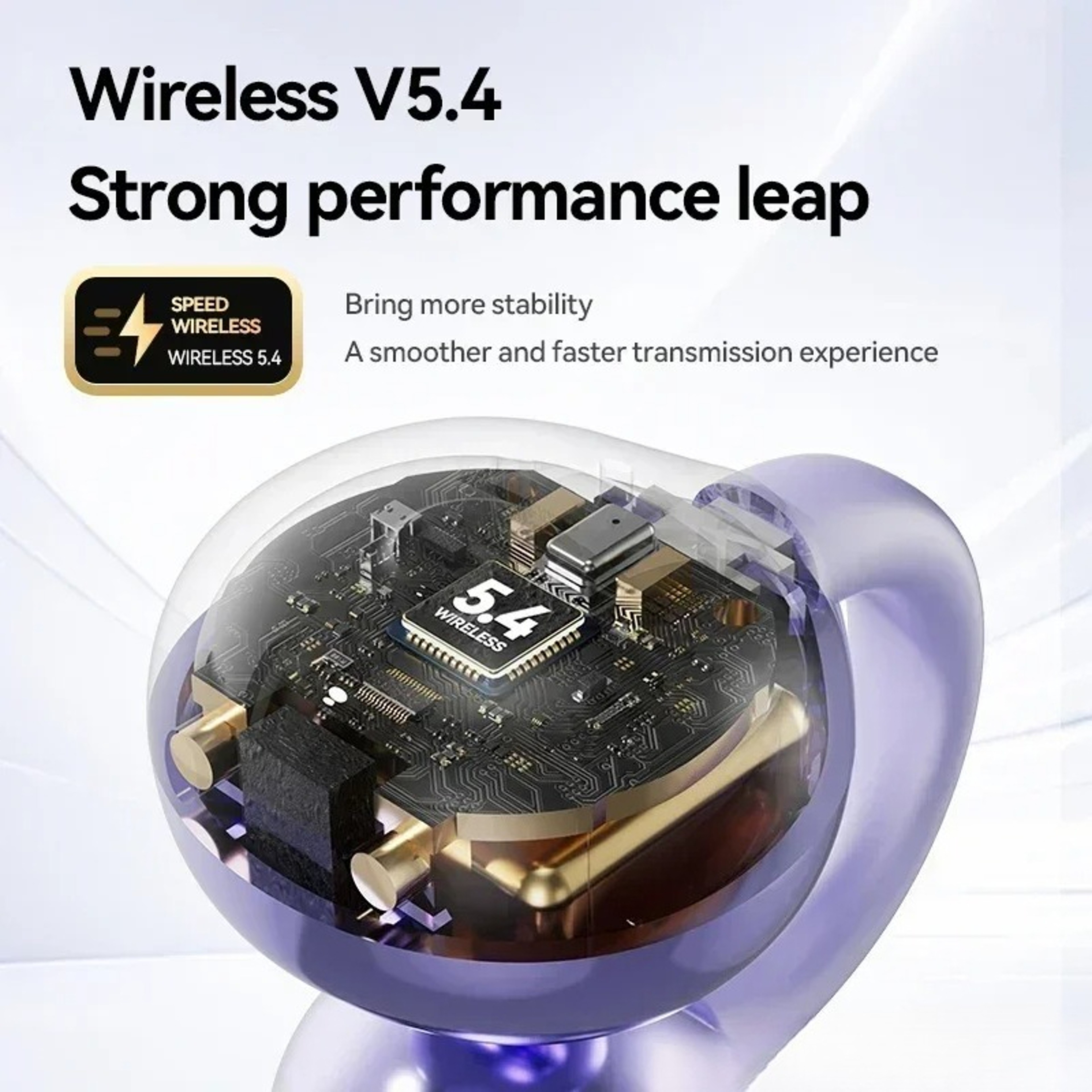 Wireless Ear Clip Bluetooth Earphones with Noise Cancellation and Touch Control – view 4