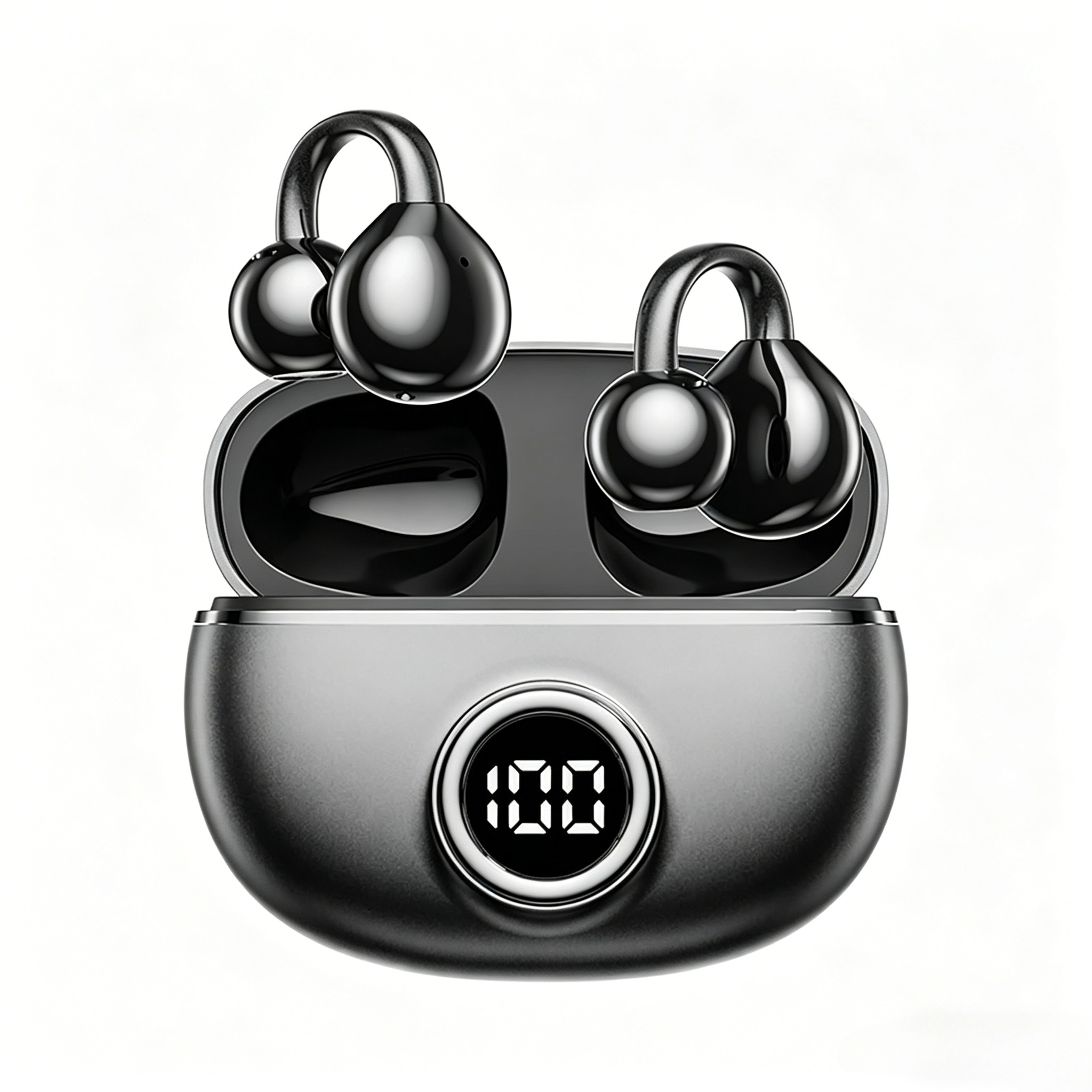 Wireless Bluetooth Headphones Noise Canceling Clip Earbuds With Mic For Sports Gaming And Music 6