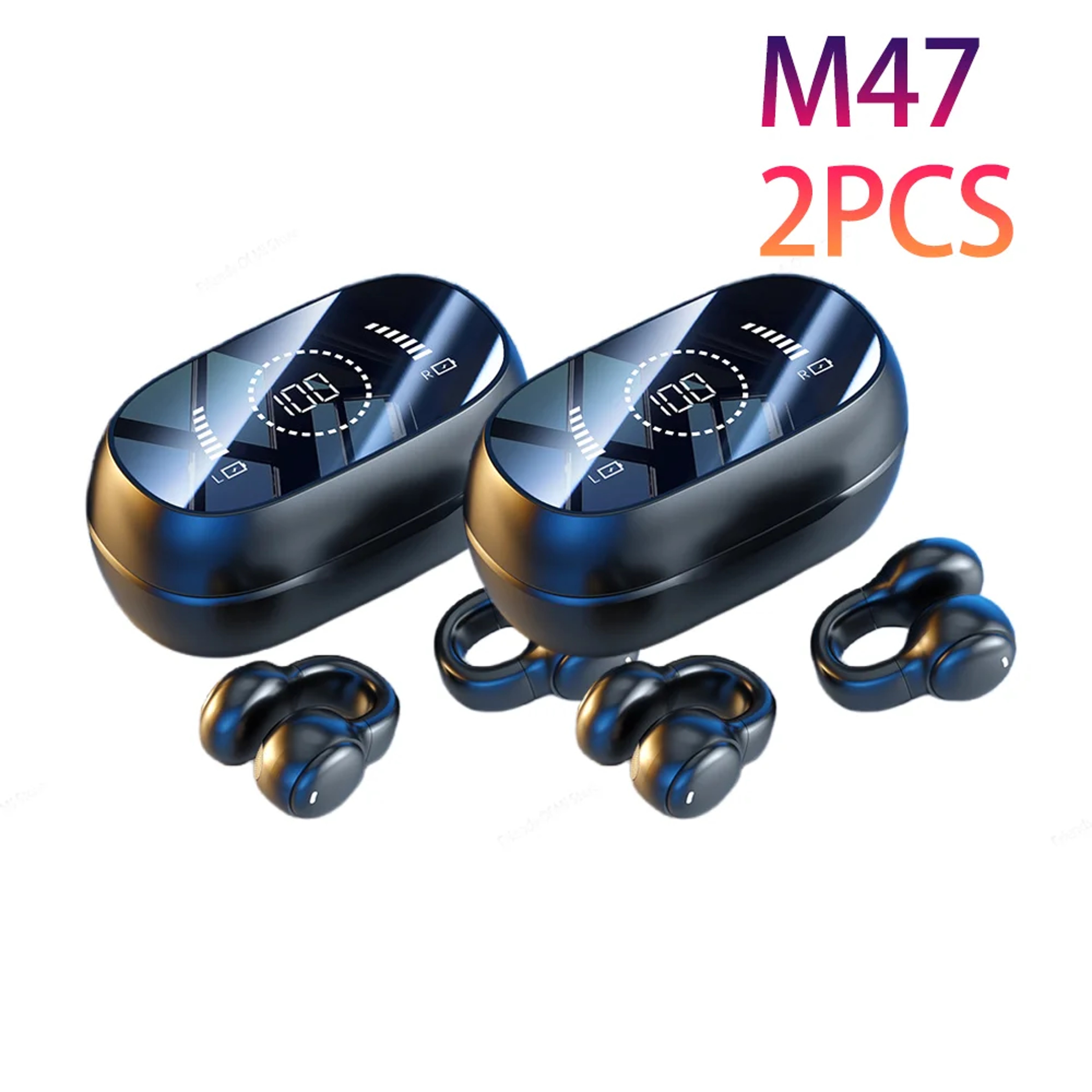Bluetooth Wireless Conduction Earphones Sport Headphones with Noise Cancelling Mic – view 9