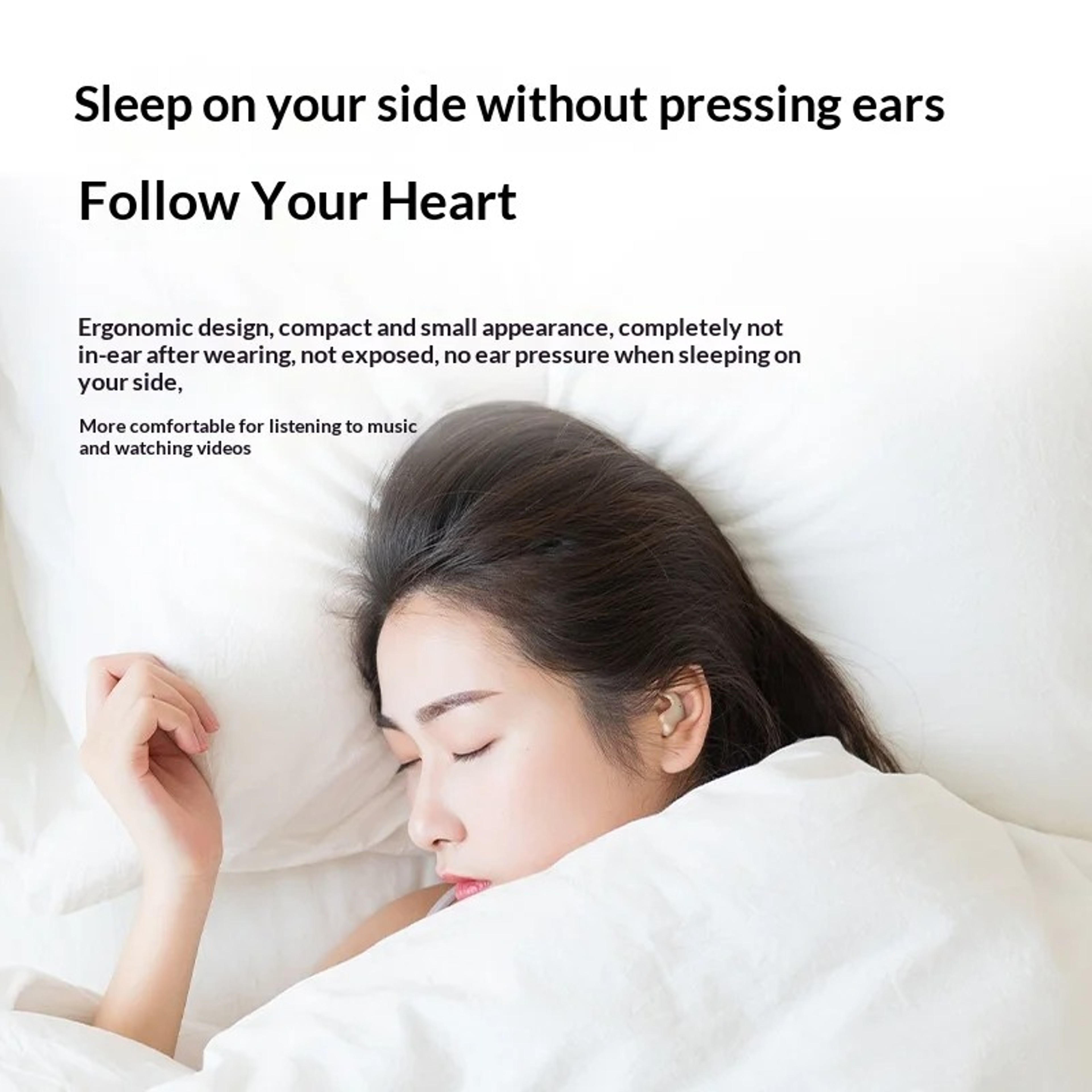 Invisible Sleep Earbuds Soft Noise Reduction Earphones For Comfortable Rest And Daily Use 2