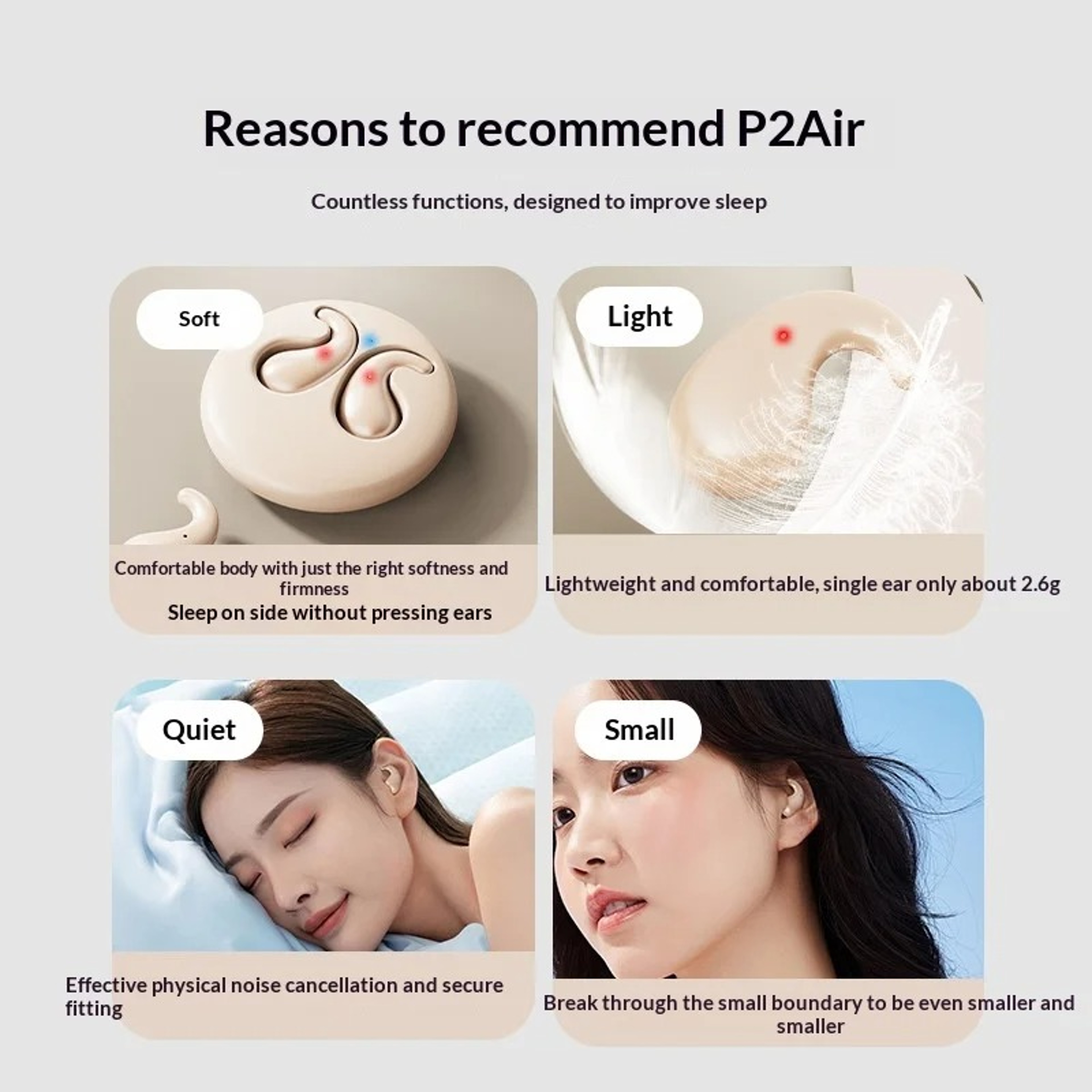 Invisible Sleep Earbuds Soft Noise Reduction Earphones For Comfortable Rest And Daily Use 4