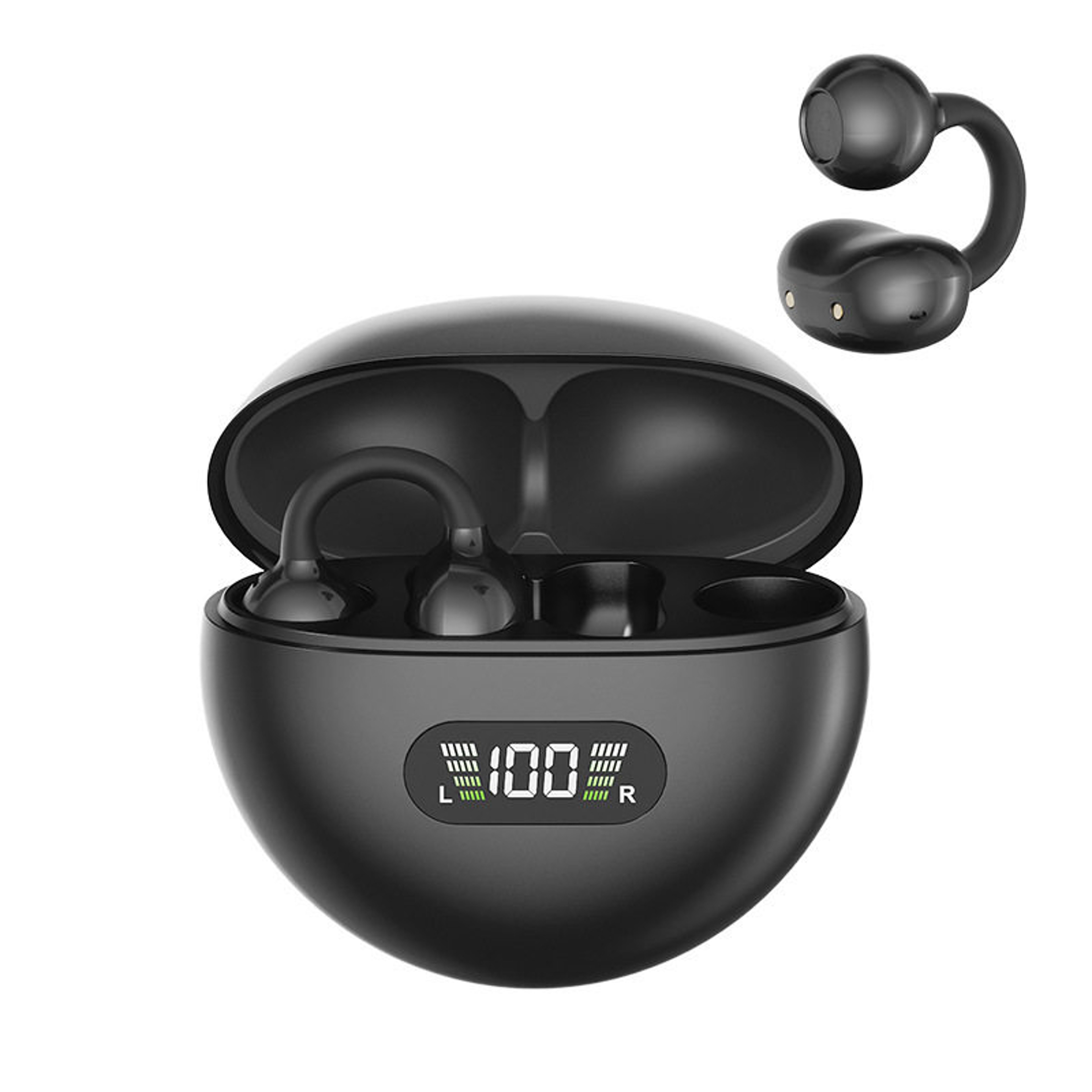 Bone Conduction Bluetooth Sport Earbuds Wireless Ear Clip Headphones With Waterproof Design And Dig 5