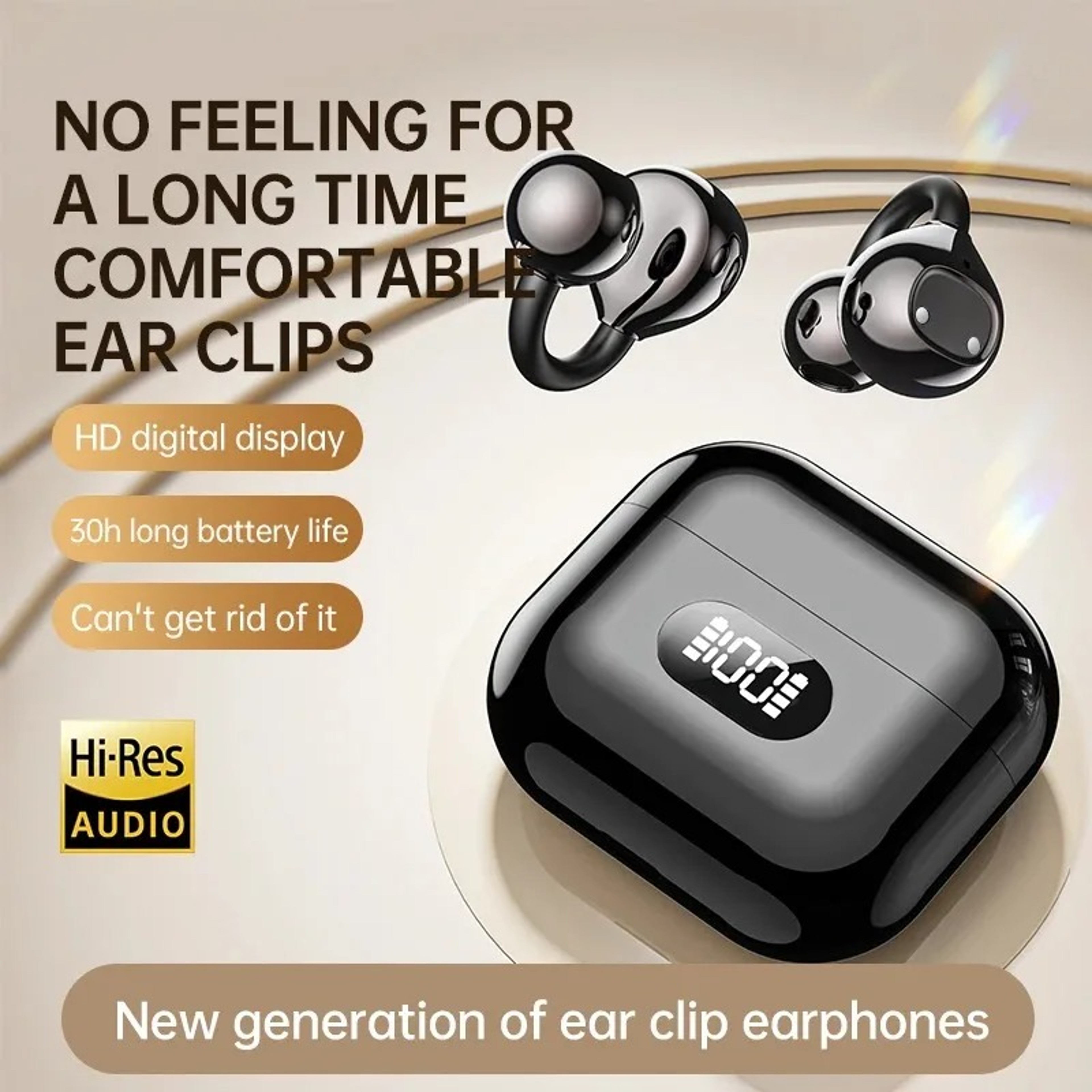 Open Ear Bluetooth Earphones Wireless Touch Control Earbuds for Sports Music and Everyday Comfort – view 2
