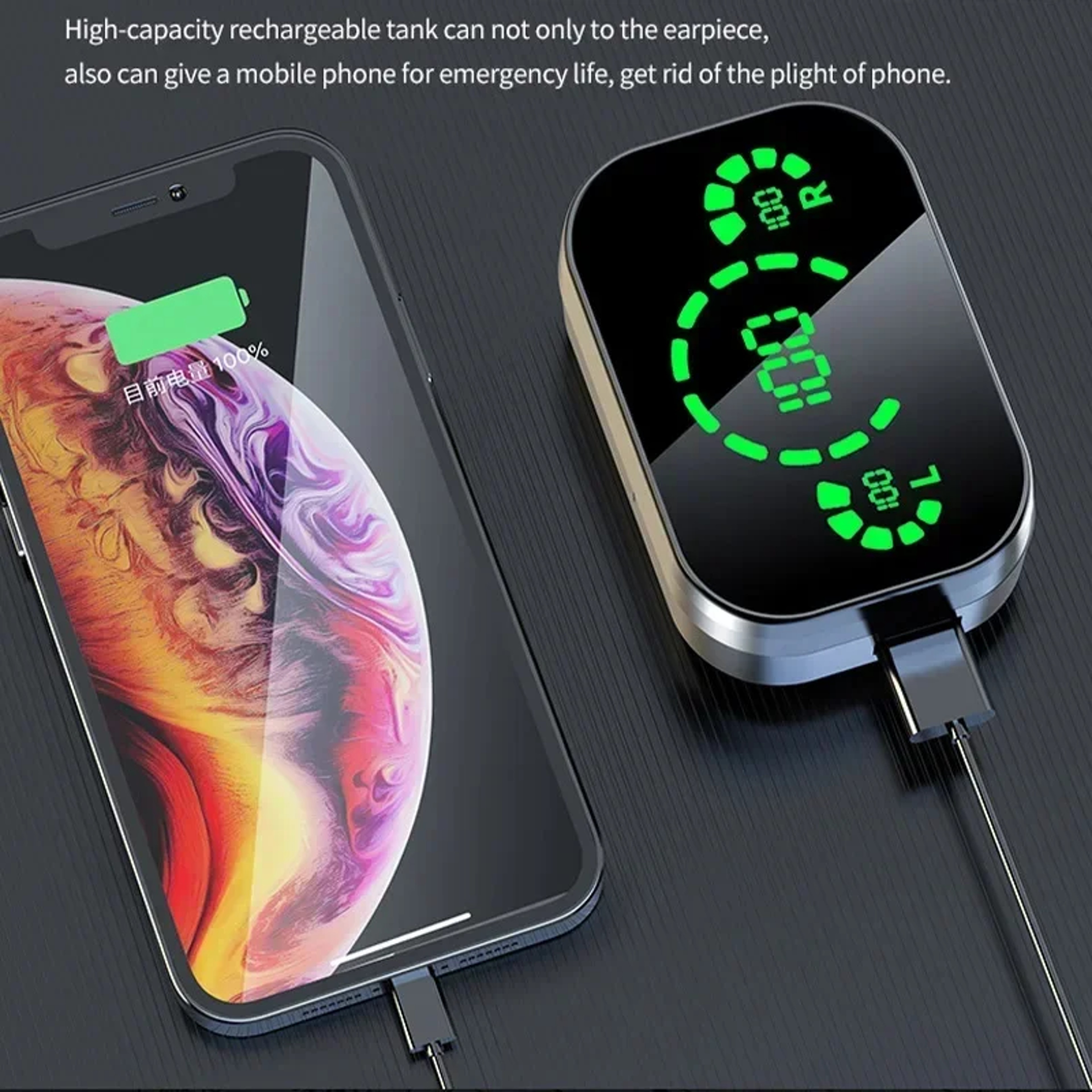 Wireless Bluetooth Earbuds with Mic LED Charging Case Portable Headphones – view 3